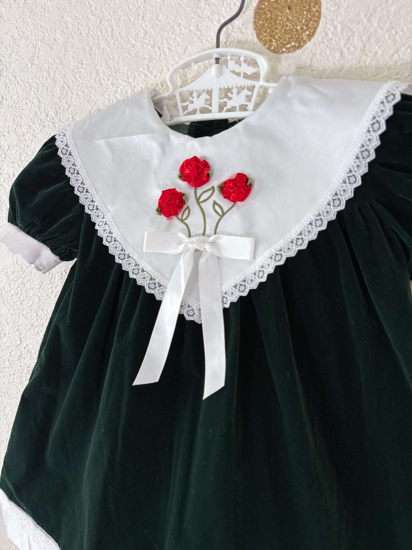 Vintage Evy toddler velvet dress.