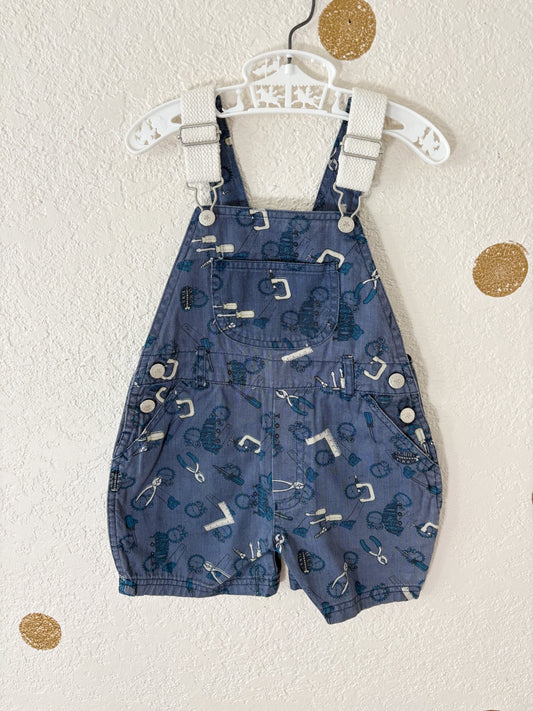 Unbranded Y2K AOP toddler shortalls.