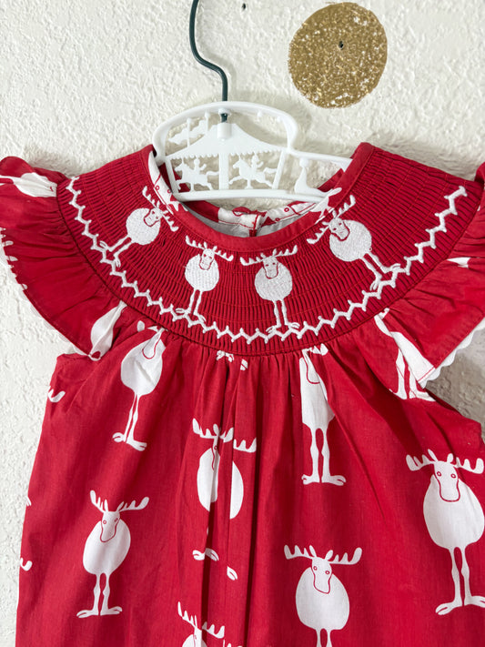 Boutique smocked Lil Cactus baby bubble.