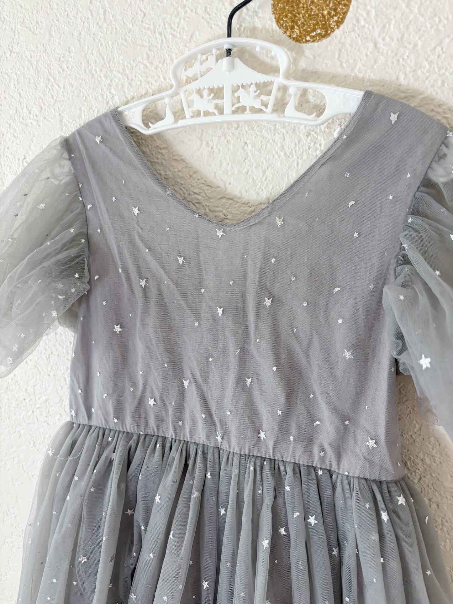 Modern boutique tulle dress.