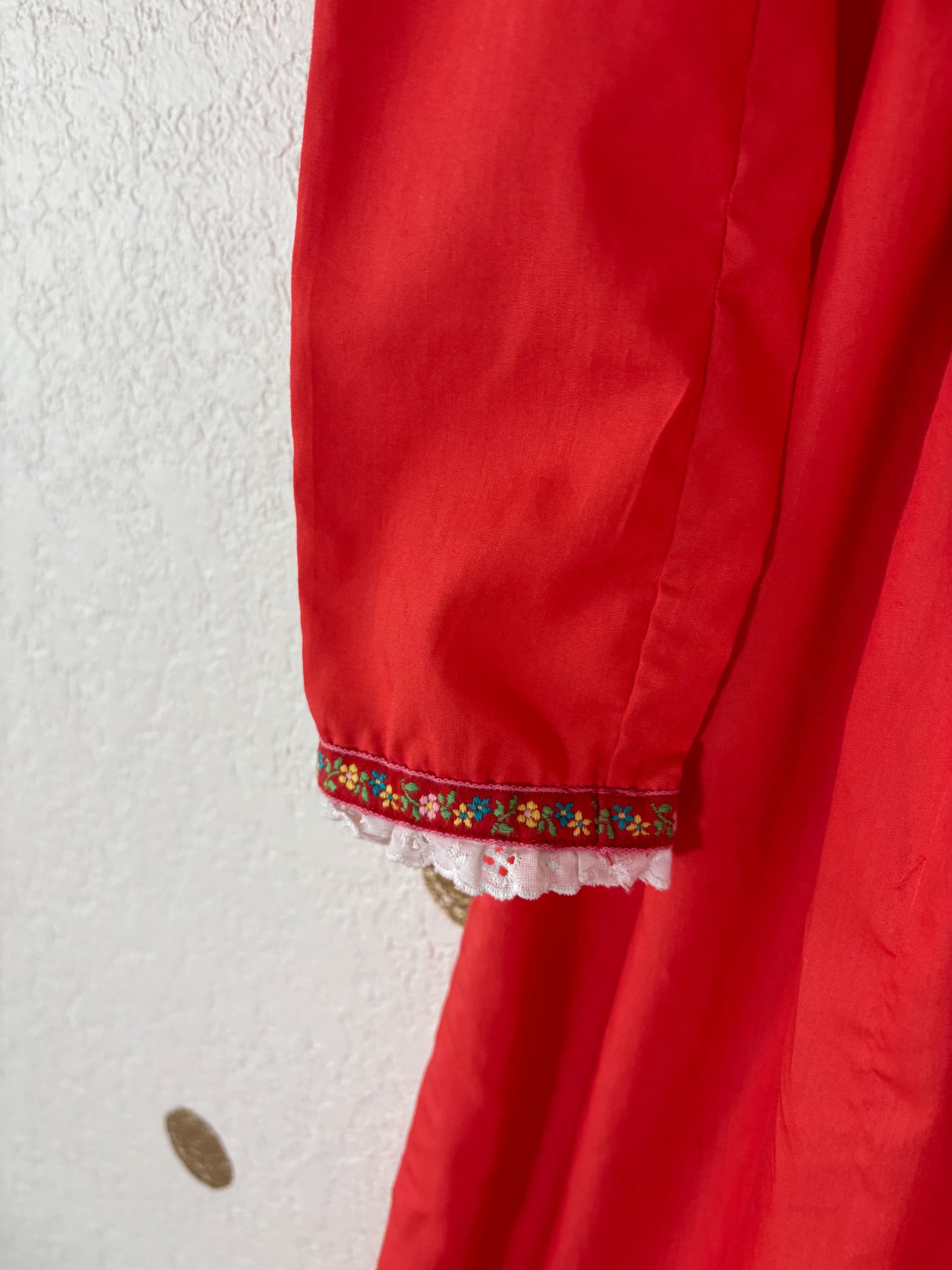 Vintage handmade older girl maxi dress.