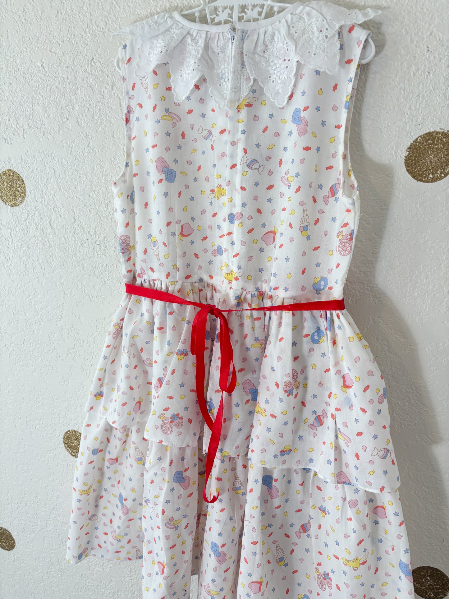 Unbranded vintage AOP candies patterned dress.