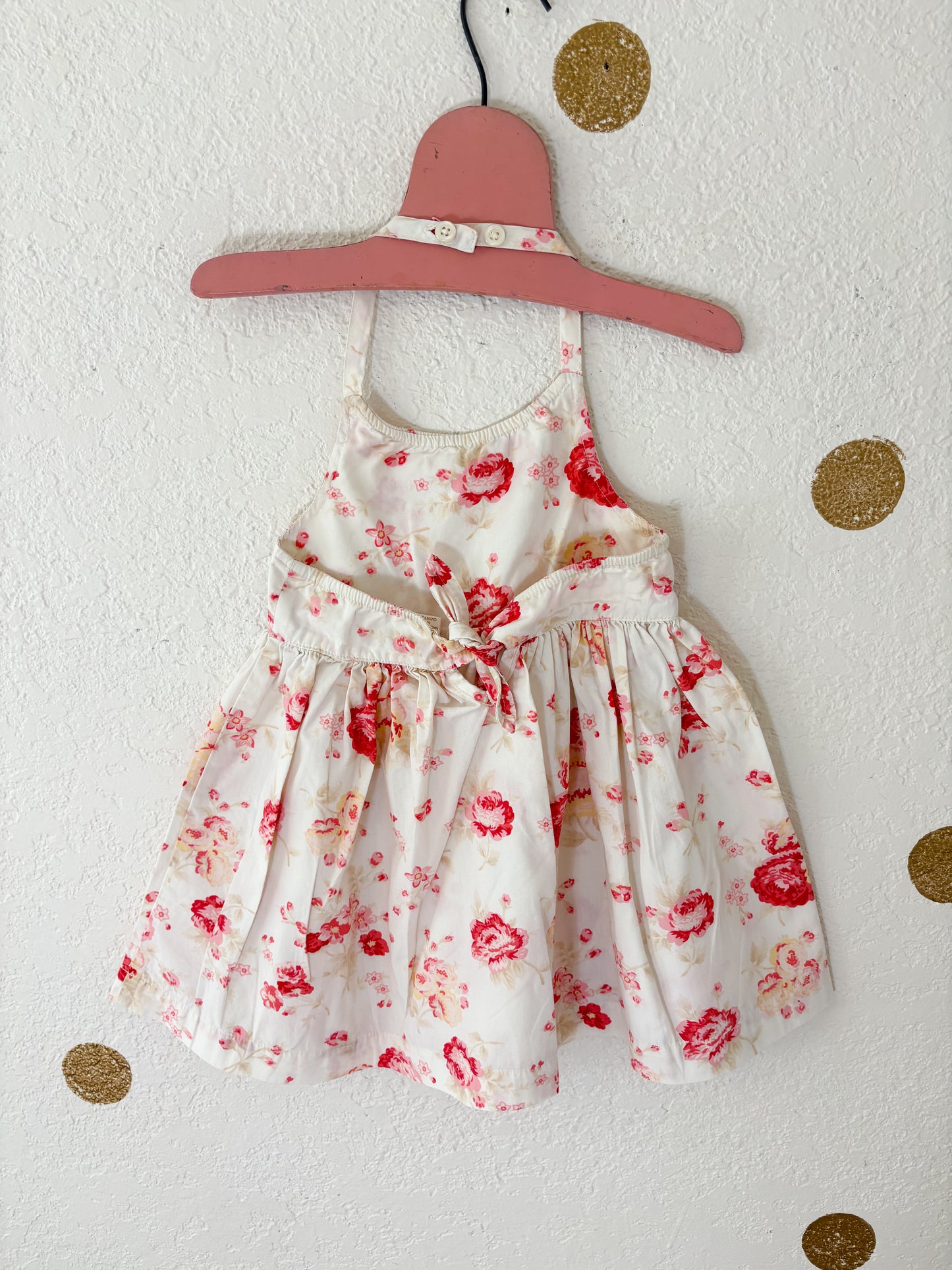 Vintage Baby Gap floral halter dress.