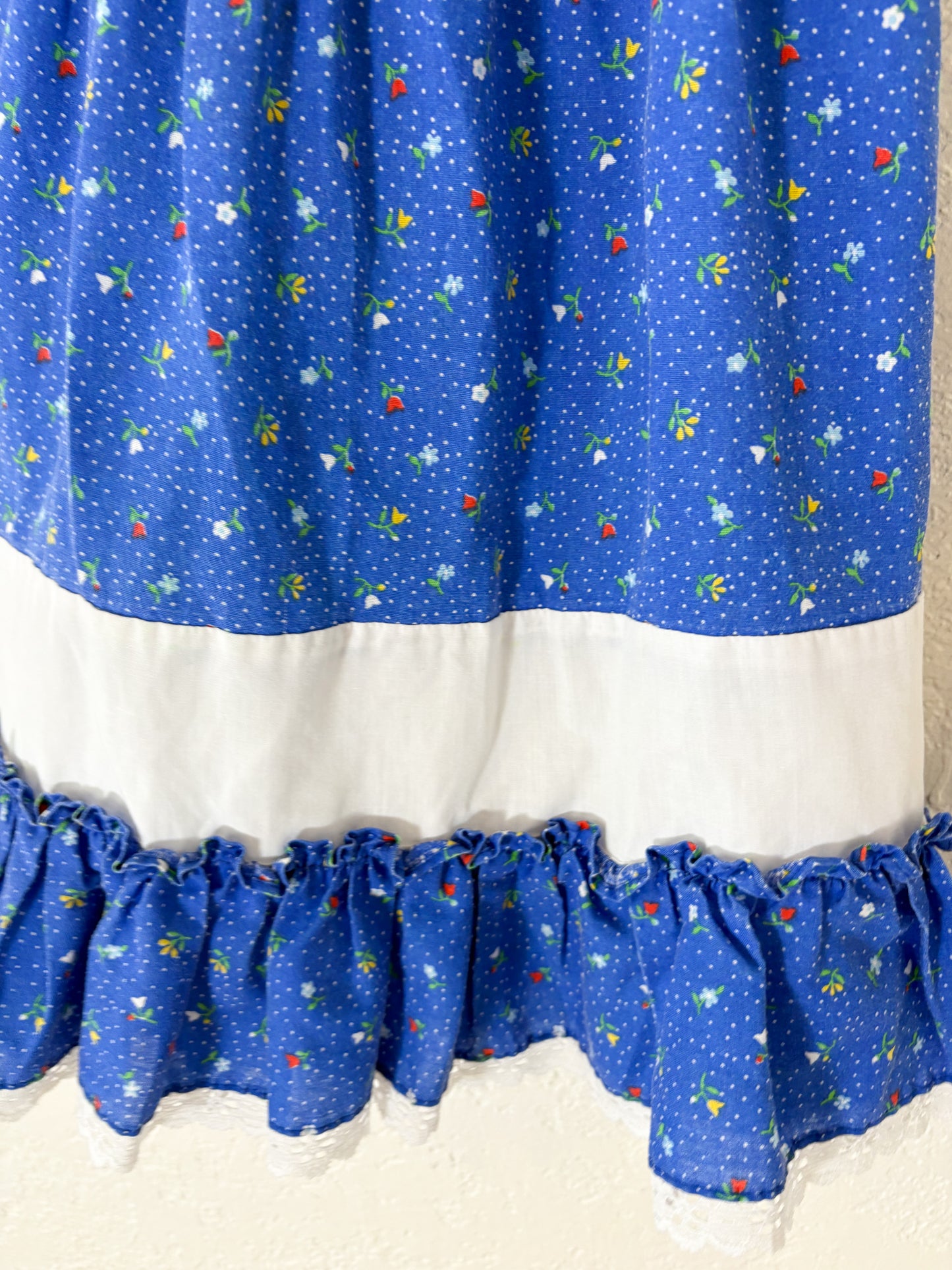 Vintage Nana's Pet floral maxi toddler dress.