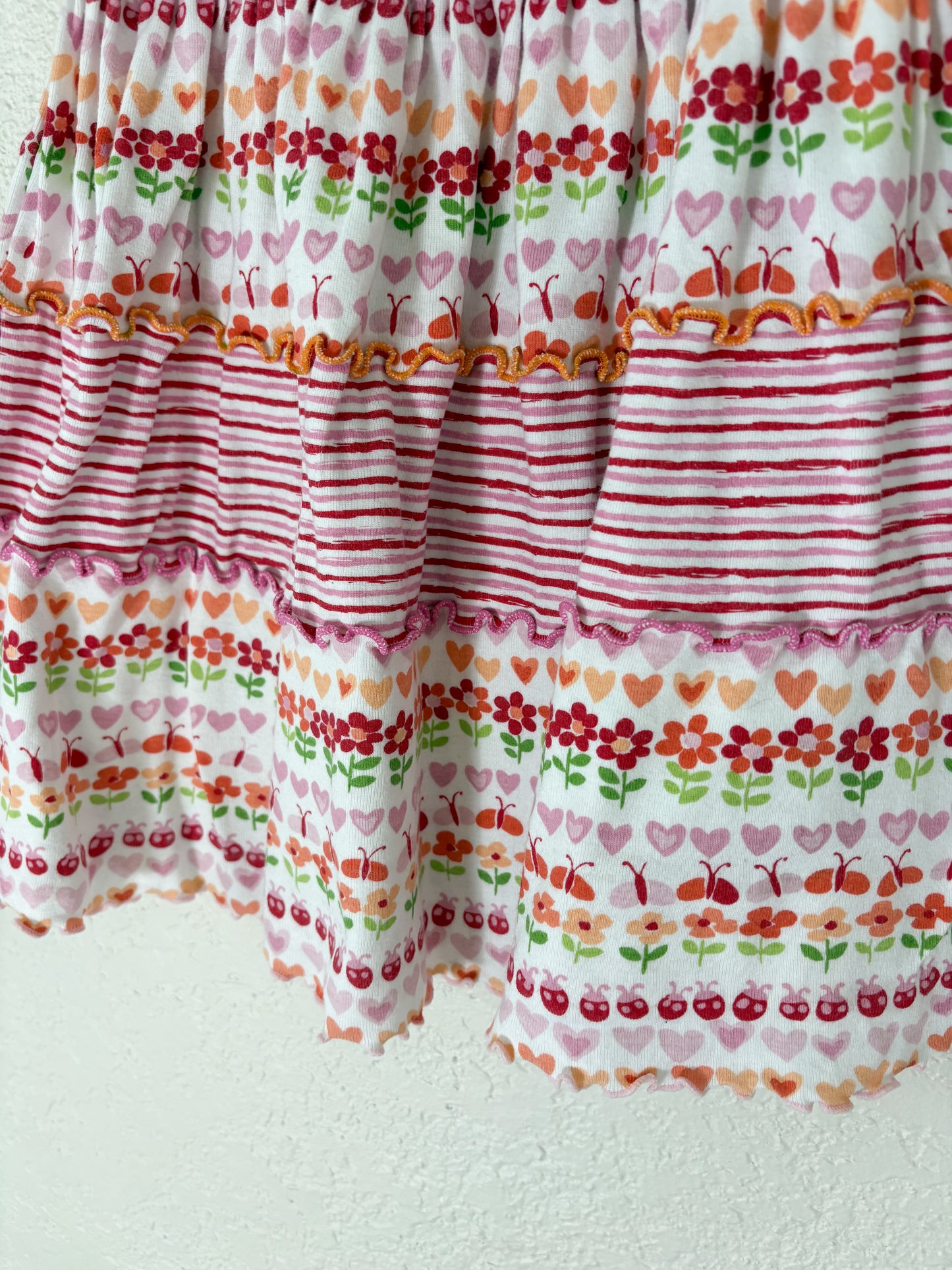y2k Sweet Potatoes toddler floral jumper.
