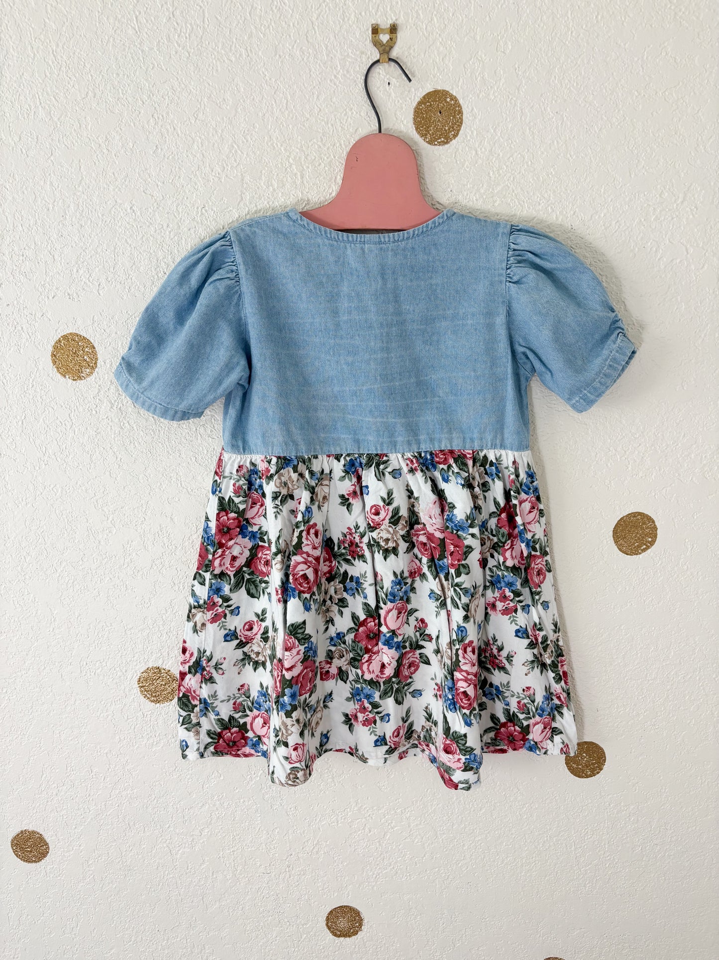 Vintage Sostanza Chambray Floral dress/tunic.