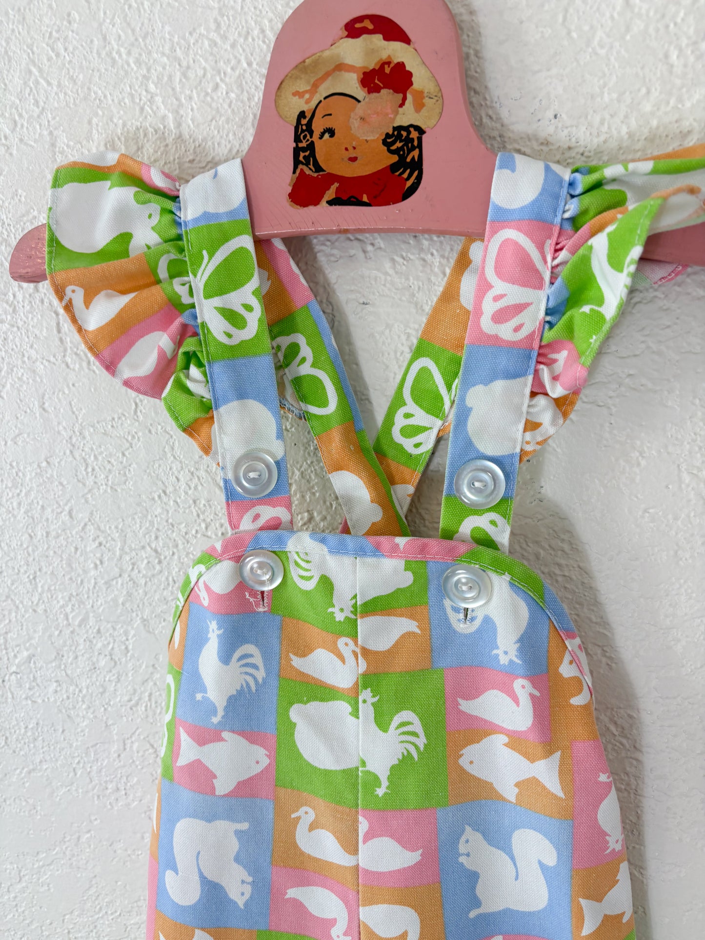 Vintage Sears cottagecore baby romper.