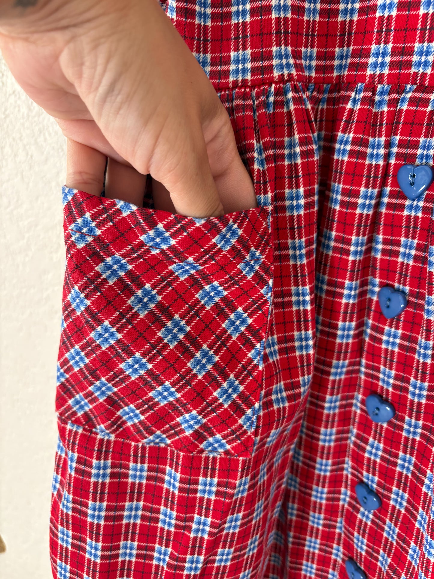 Vintage Healthtex plaid dress.