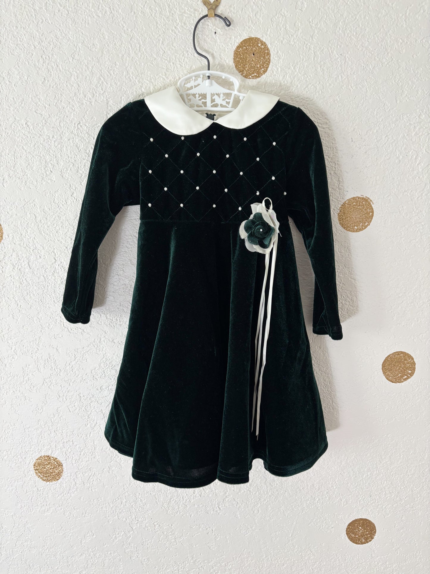 Vintage/y2k GoodLad velour toddler dress.