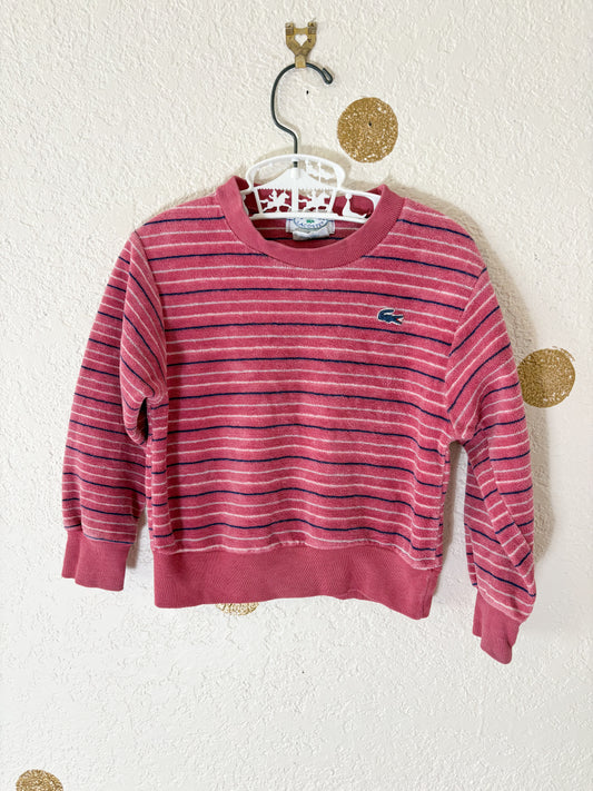 Vintage Lacoste GN long sleeve velour top.