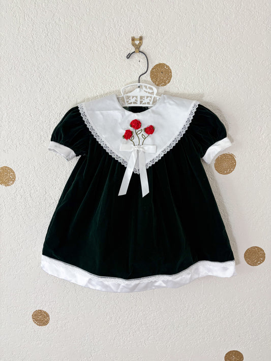 Vintage Evy toddler velvet dress.