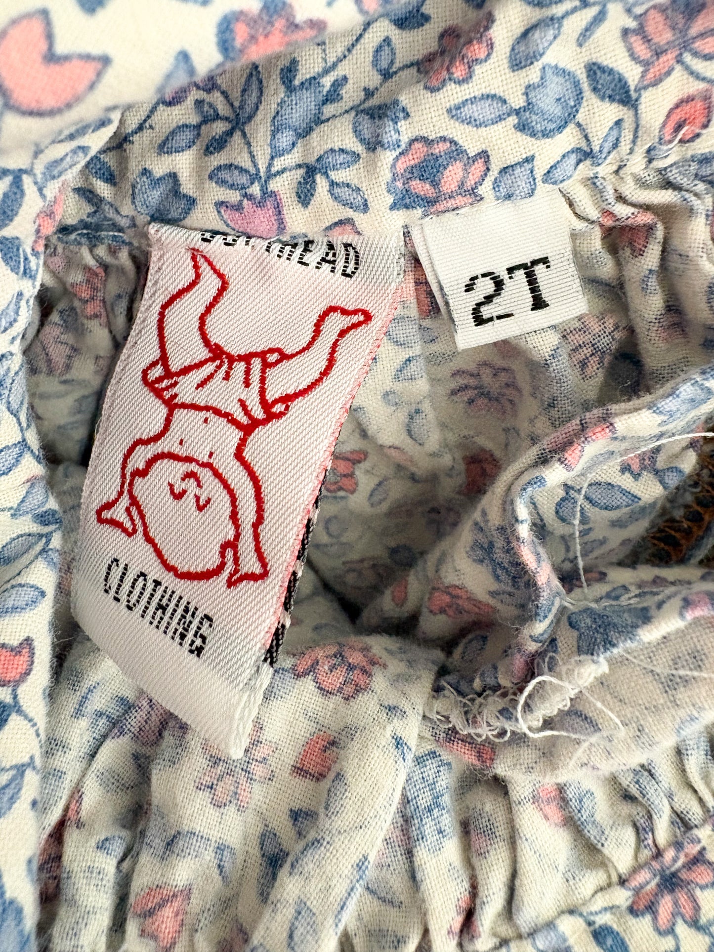 Vintage floral toddler jumper/tunic.