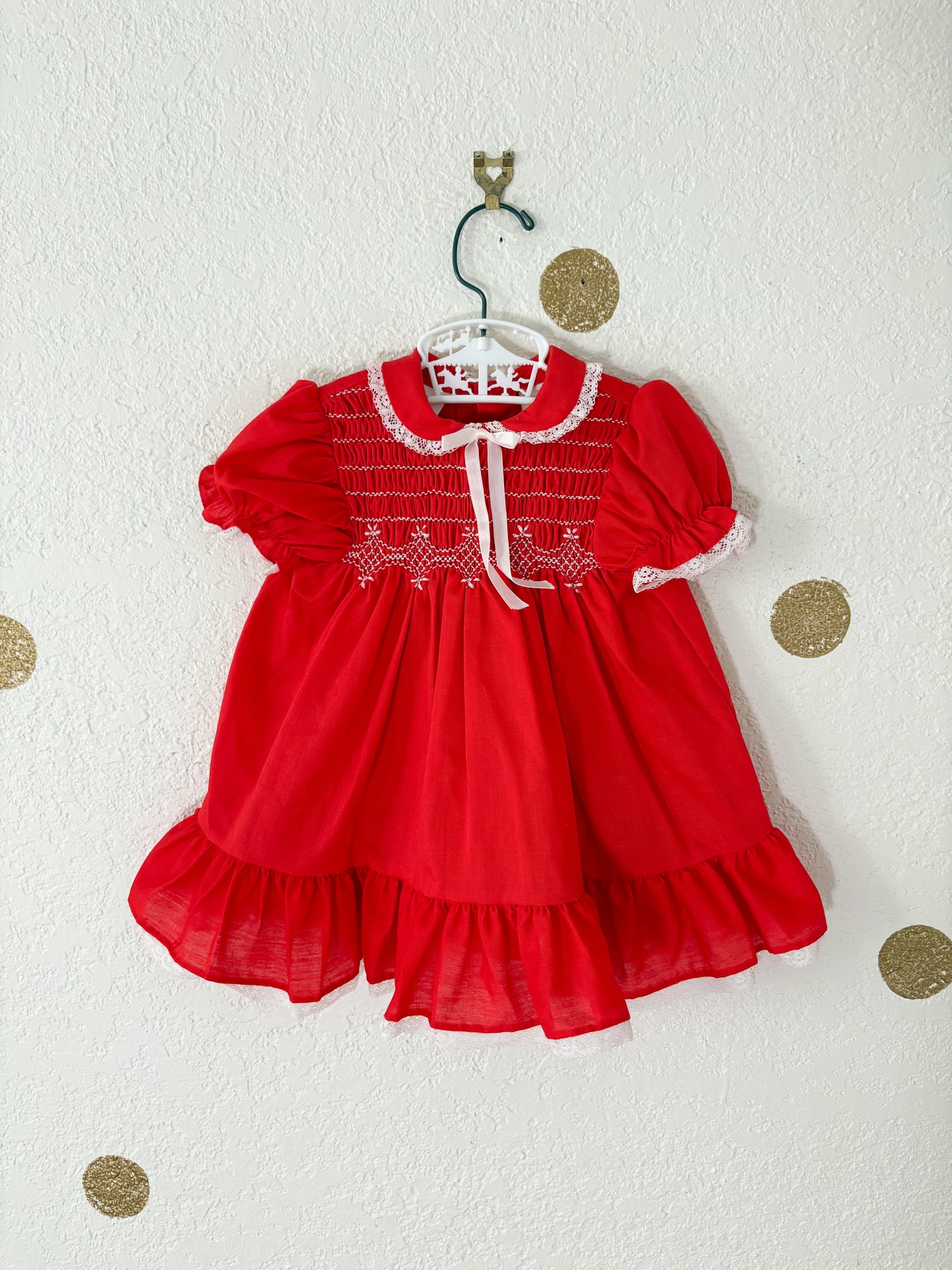 Vintage Princess Anne smocked baby dress.
