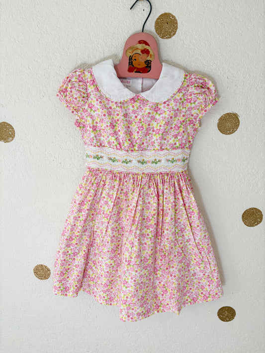 Modern Bonnie Jean smoked floral dress.