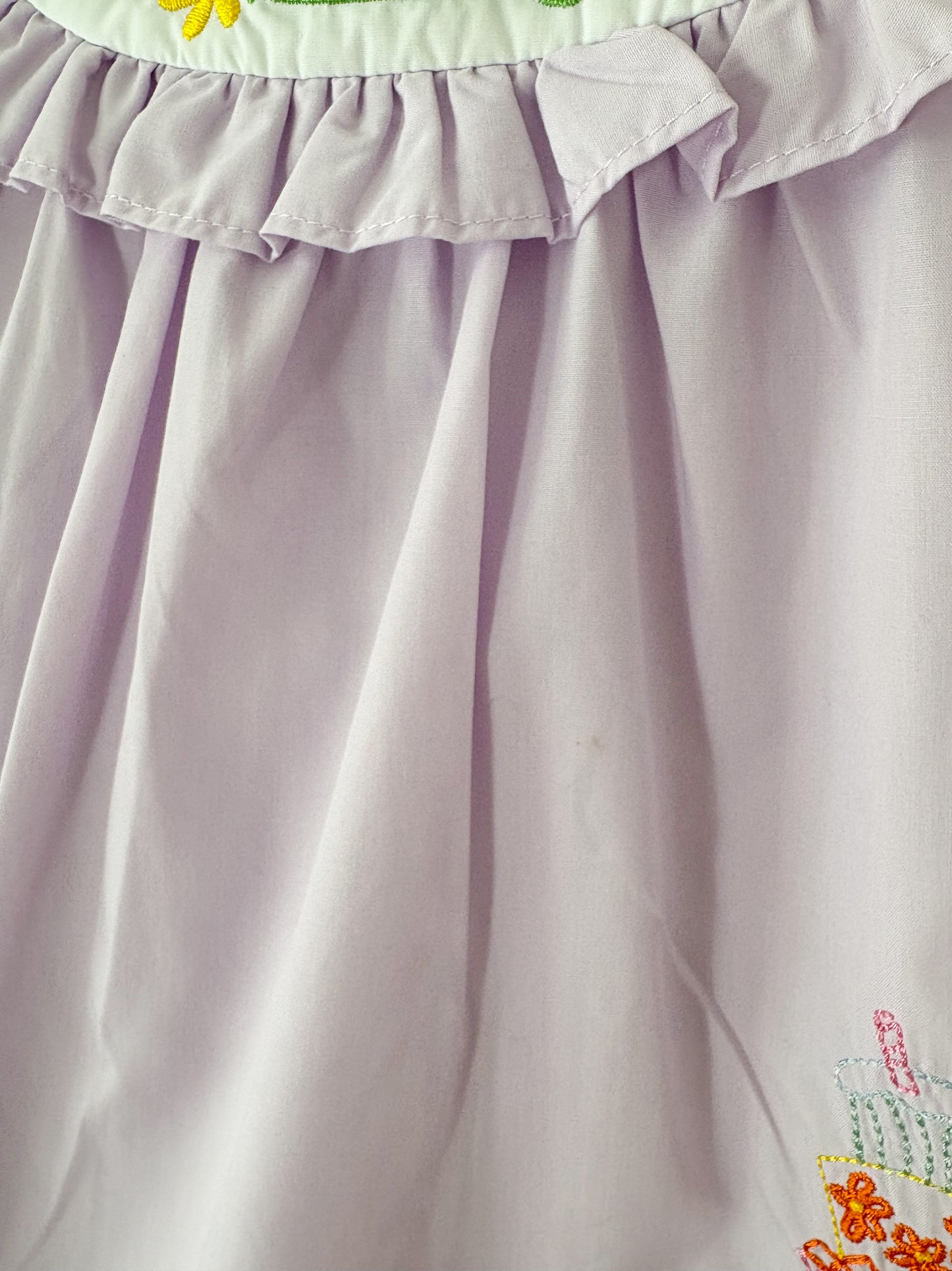 Modern boutique "Happy Birthday" toddler dress.