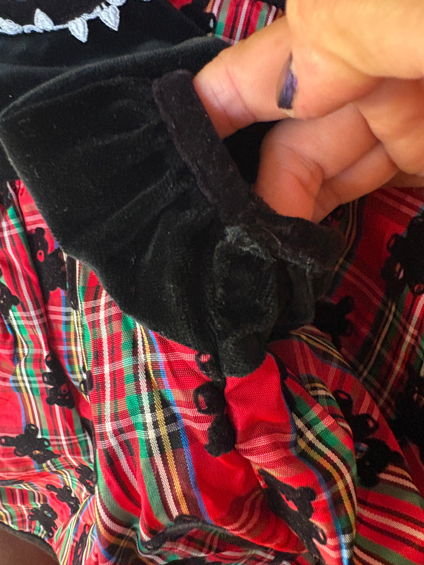 Vintage Bonnie Jean toddler plaid dress.