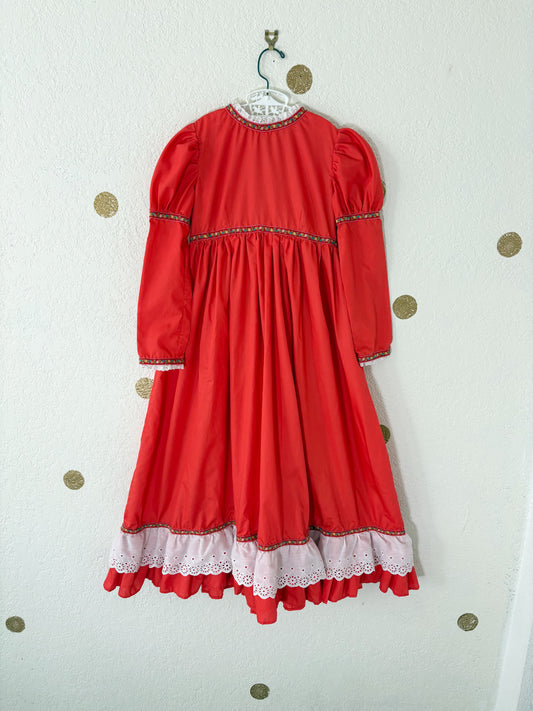 Vintage handmade older girl maxi dress.