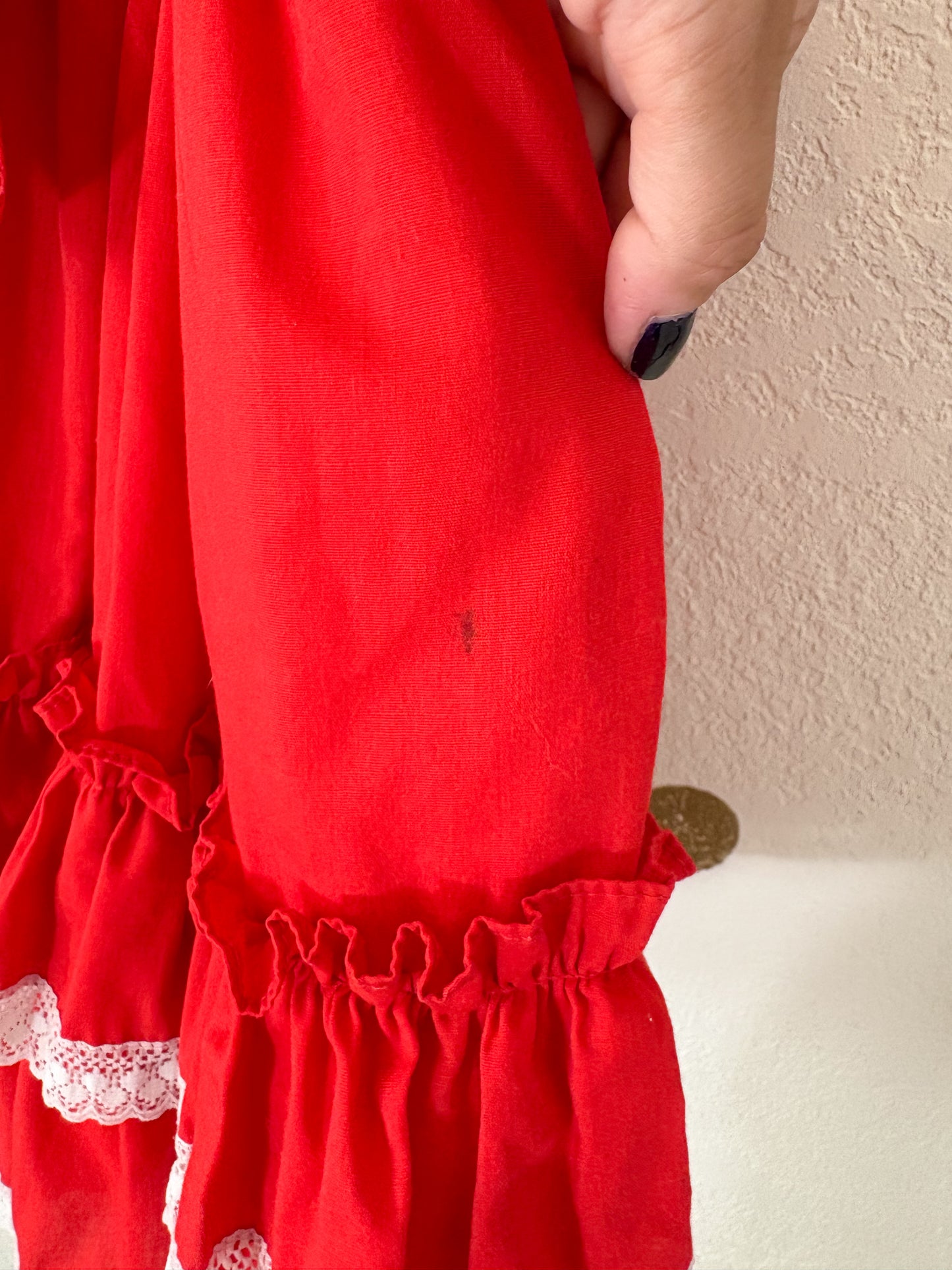 Vintage Small World full circle party dress.