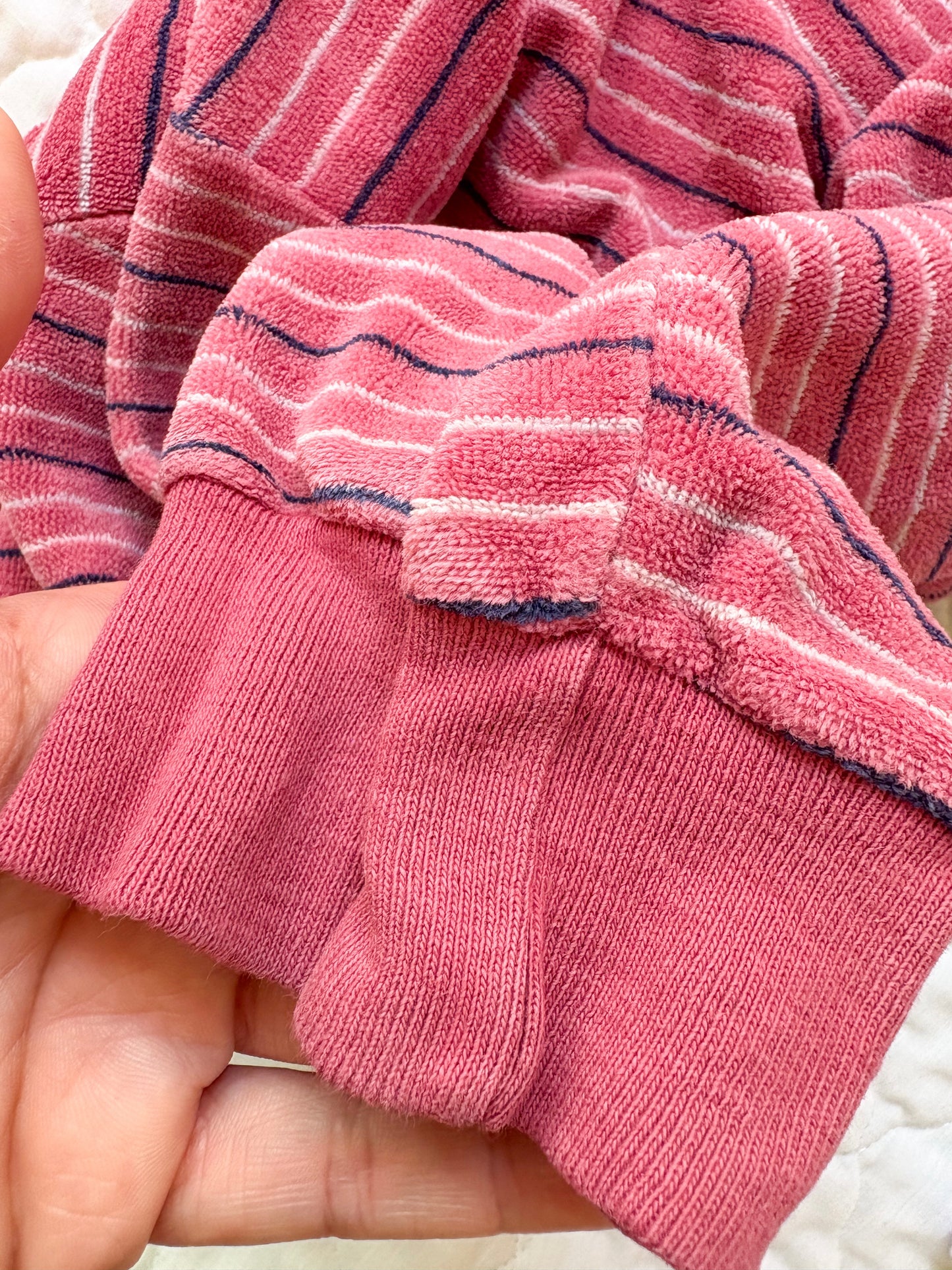 Vintage Lacoste GN long sleeve velour top.