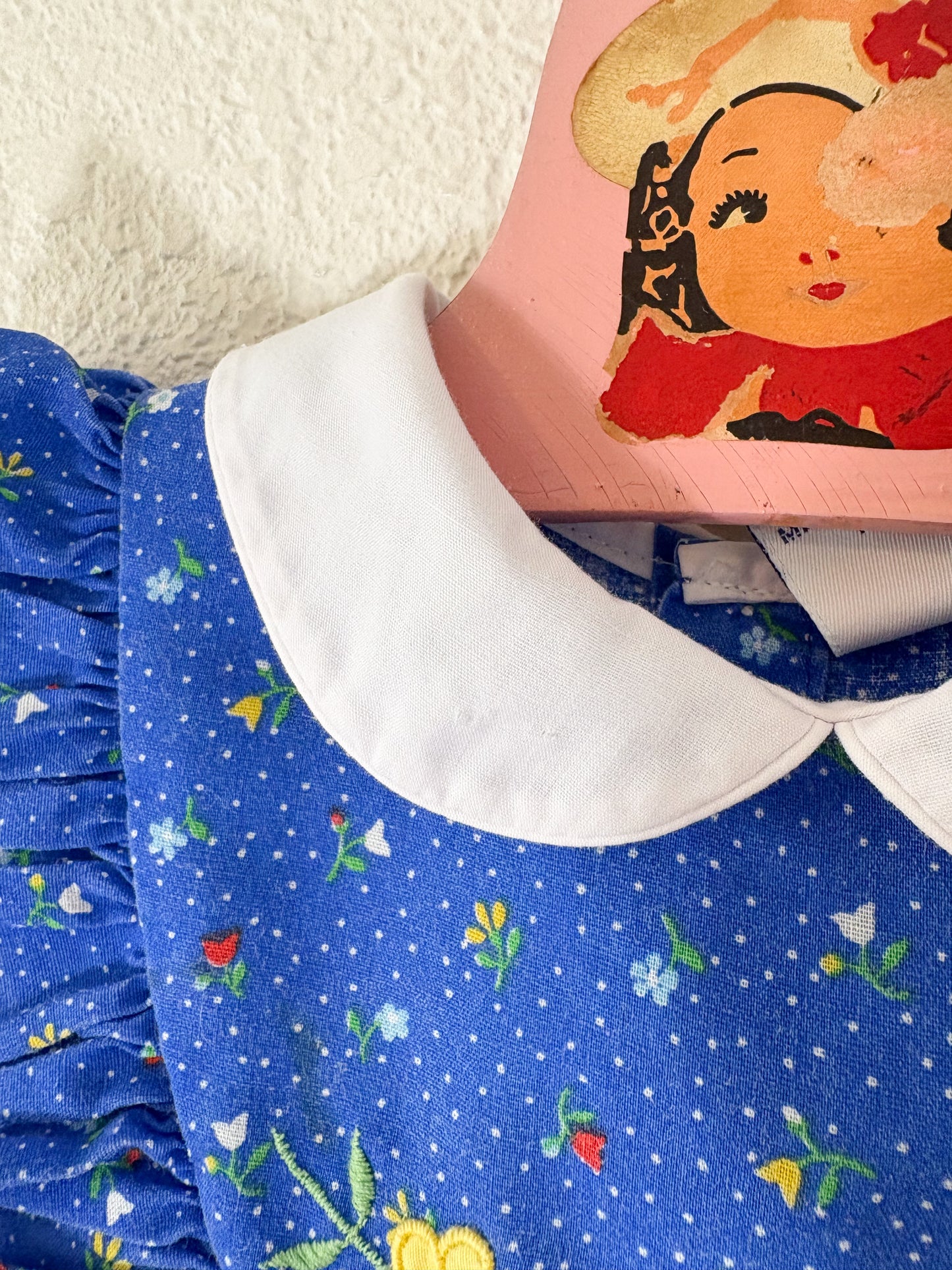 Vintage Nana's Pet floral maxi toddler dress.