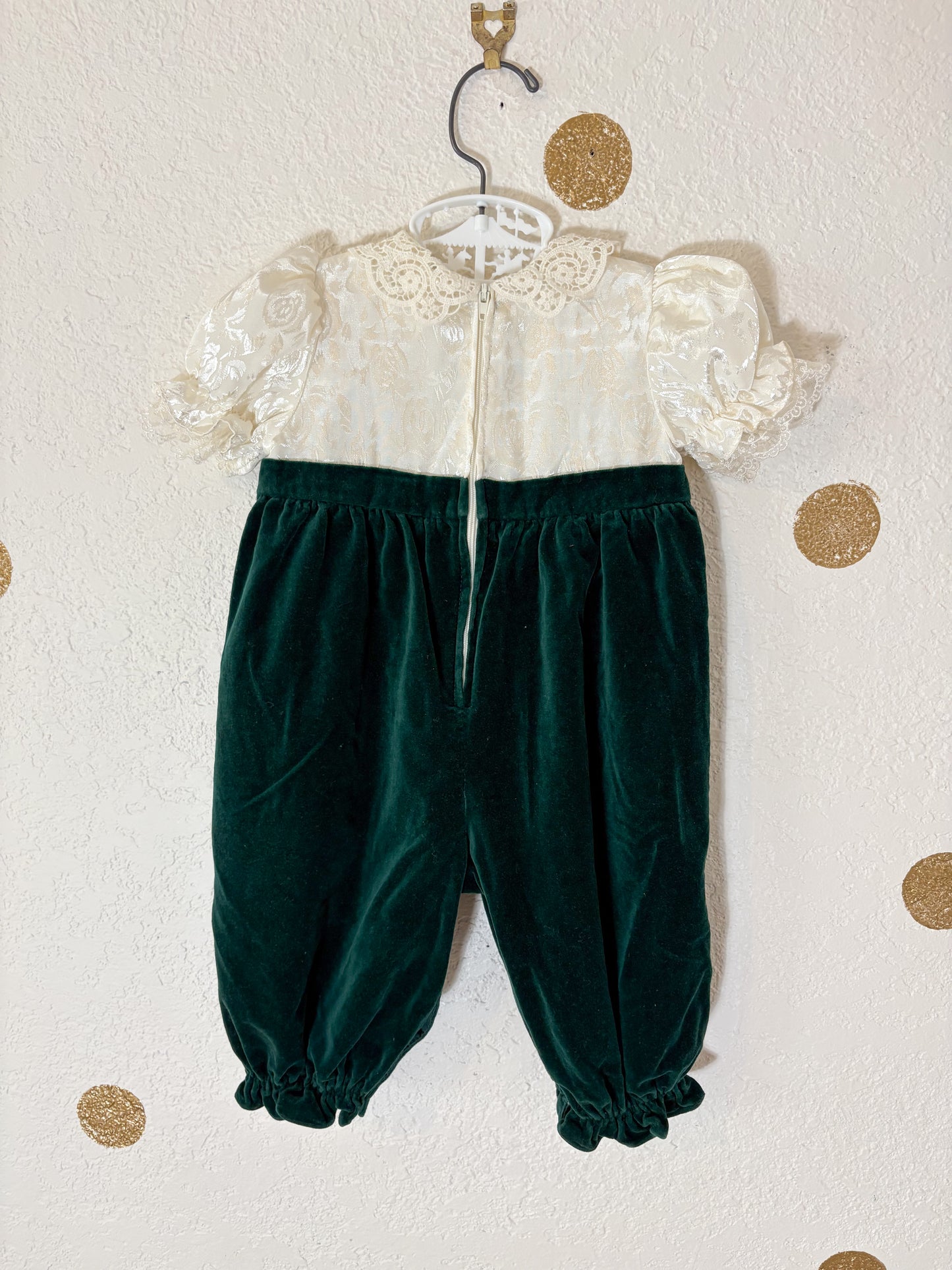 Vintage/y2k velour baby romper.