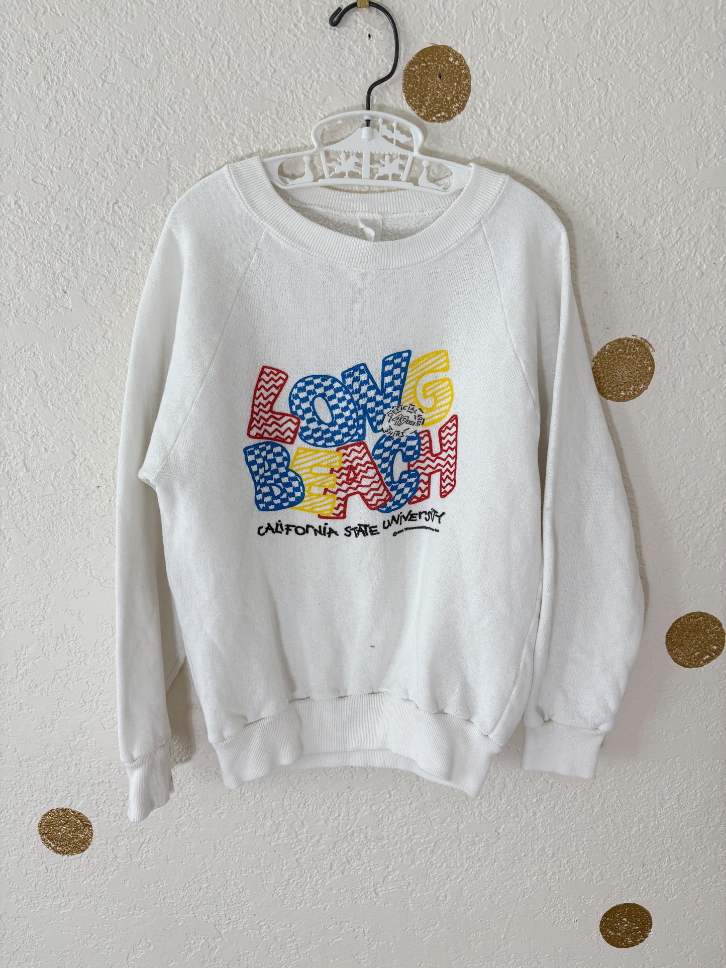 Vintage Long Beach CA State Uni crewneck.