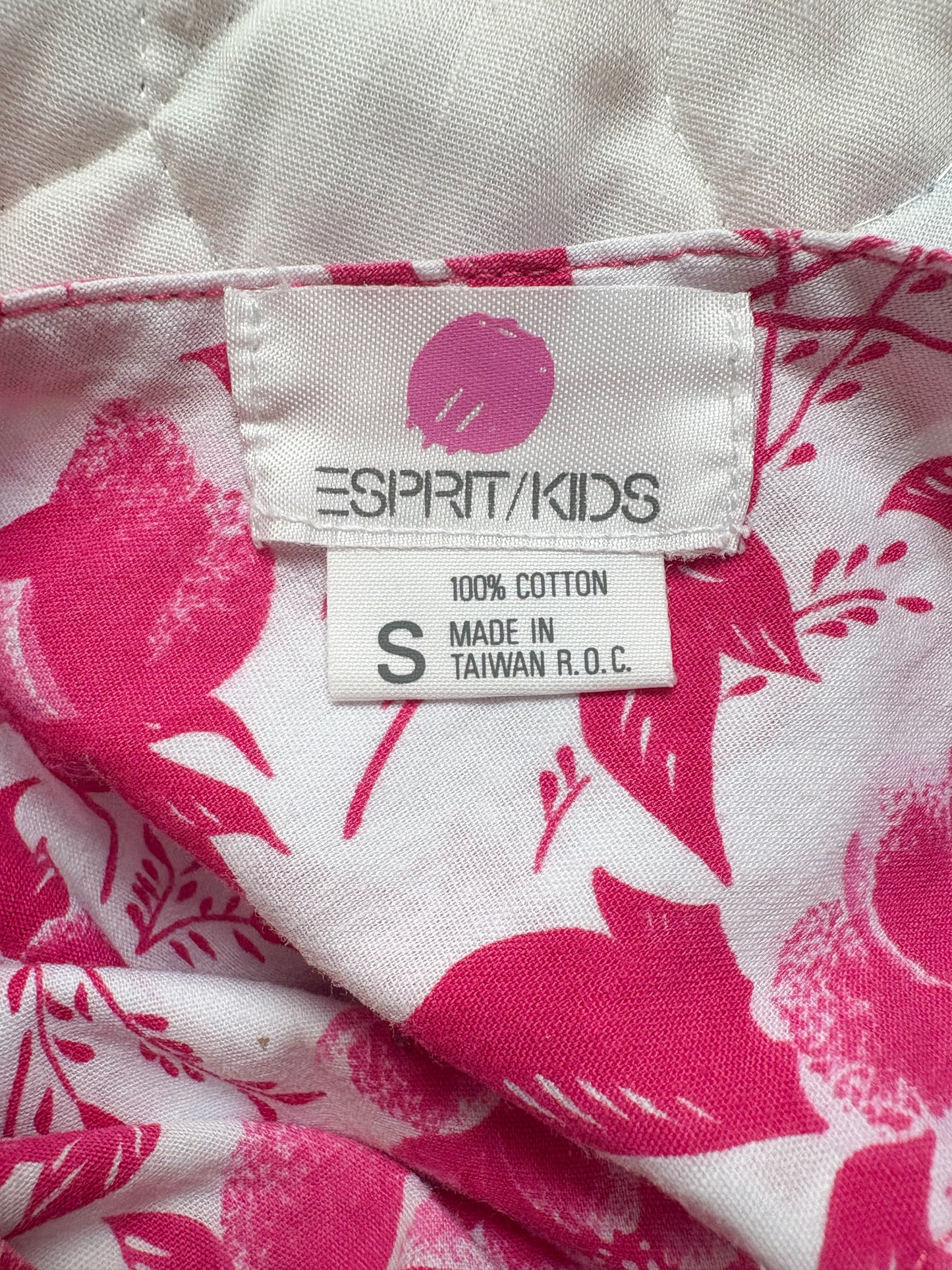 Vintage Esprit Kids floral pinafore dress.