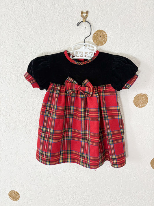 Vintage Cutest One plaid baby dress.
