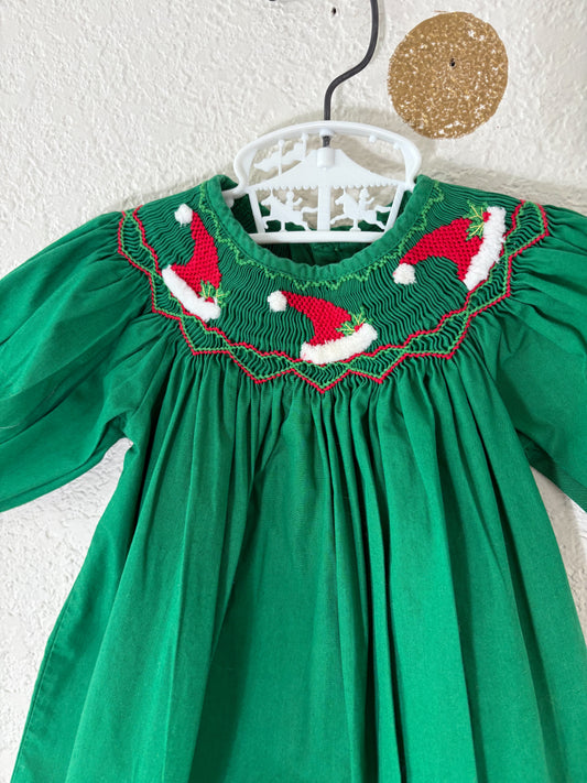 Boutique Mom & Me smocked baby dress.