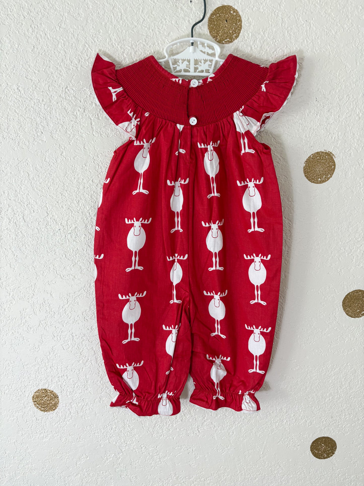 Boutique smocked Lil Cactus baby bubble.