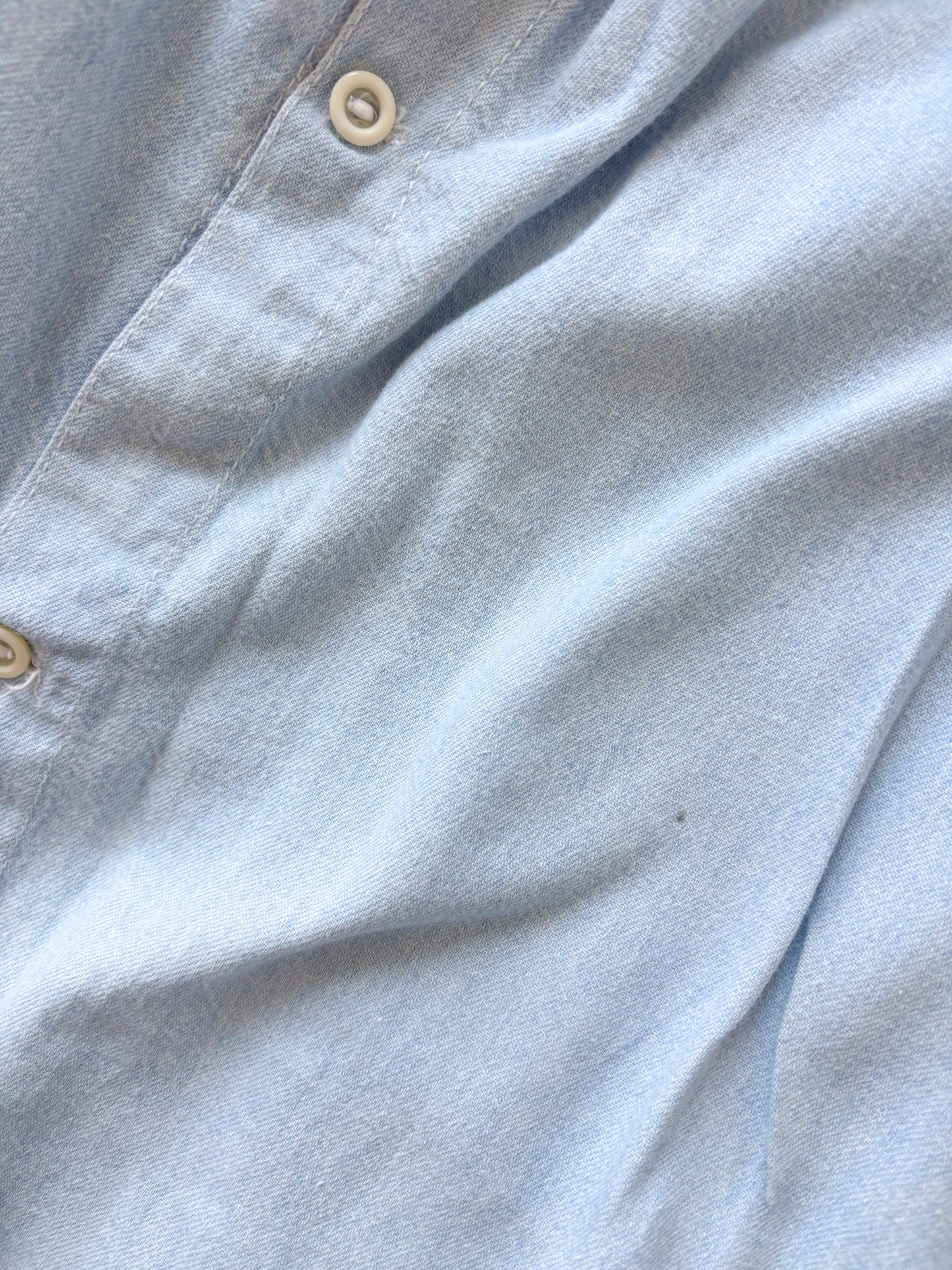 Vintage European Enanitos chambray pinafore style dress.