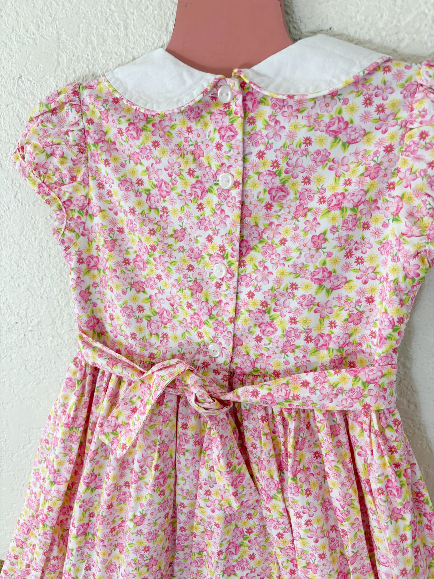 Modern Bonnie Jean smoked floral dress.