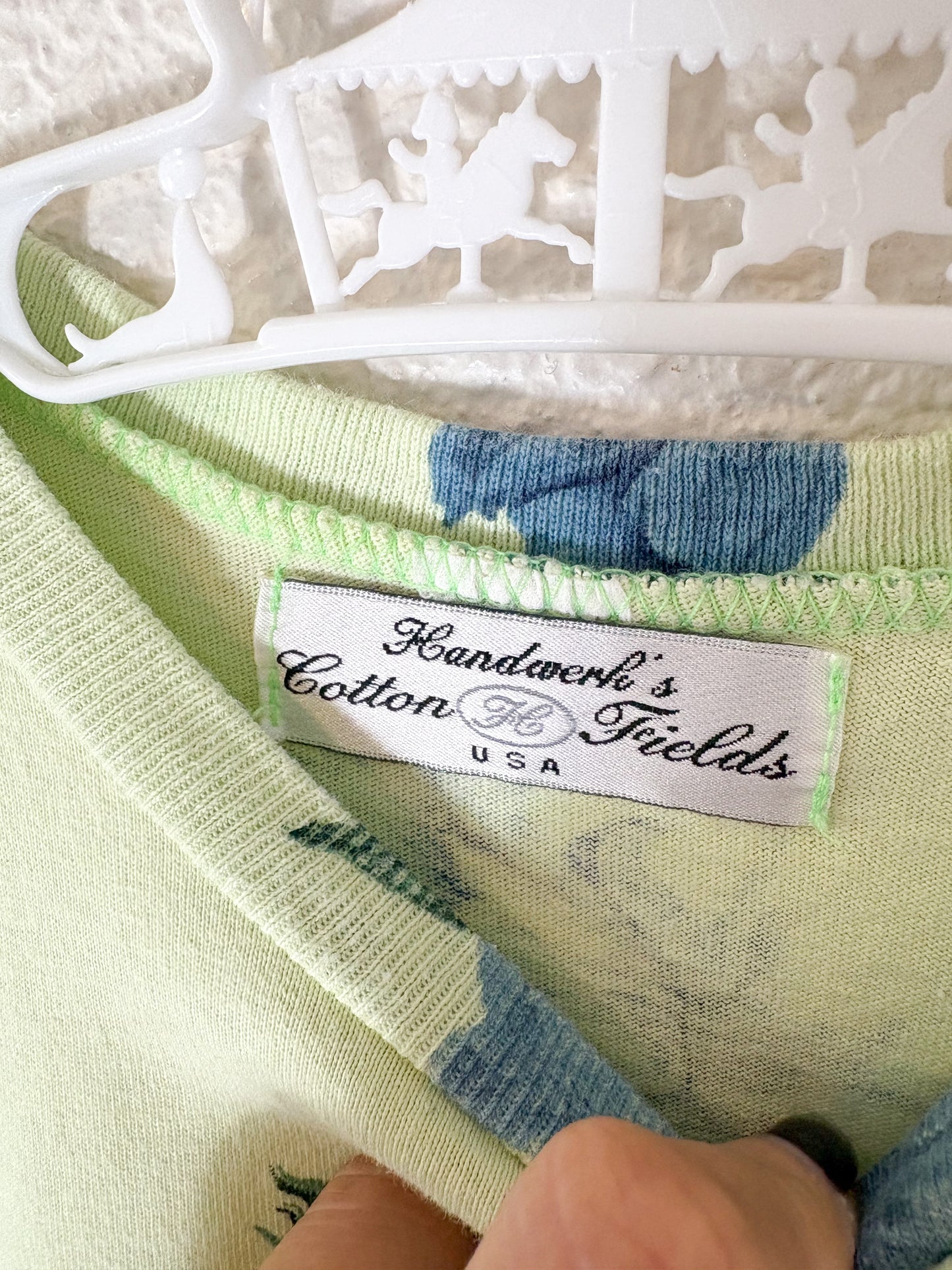 Vintage Cotton Fields USA AOP floral dress.