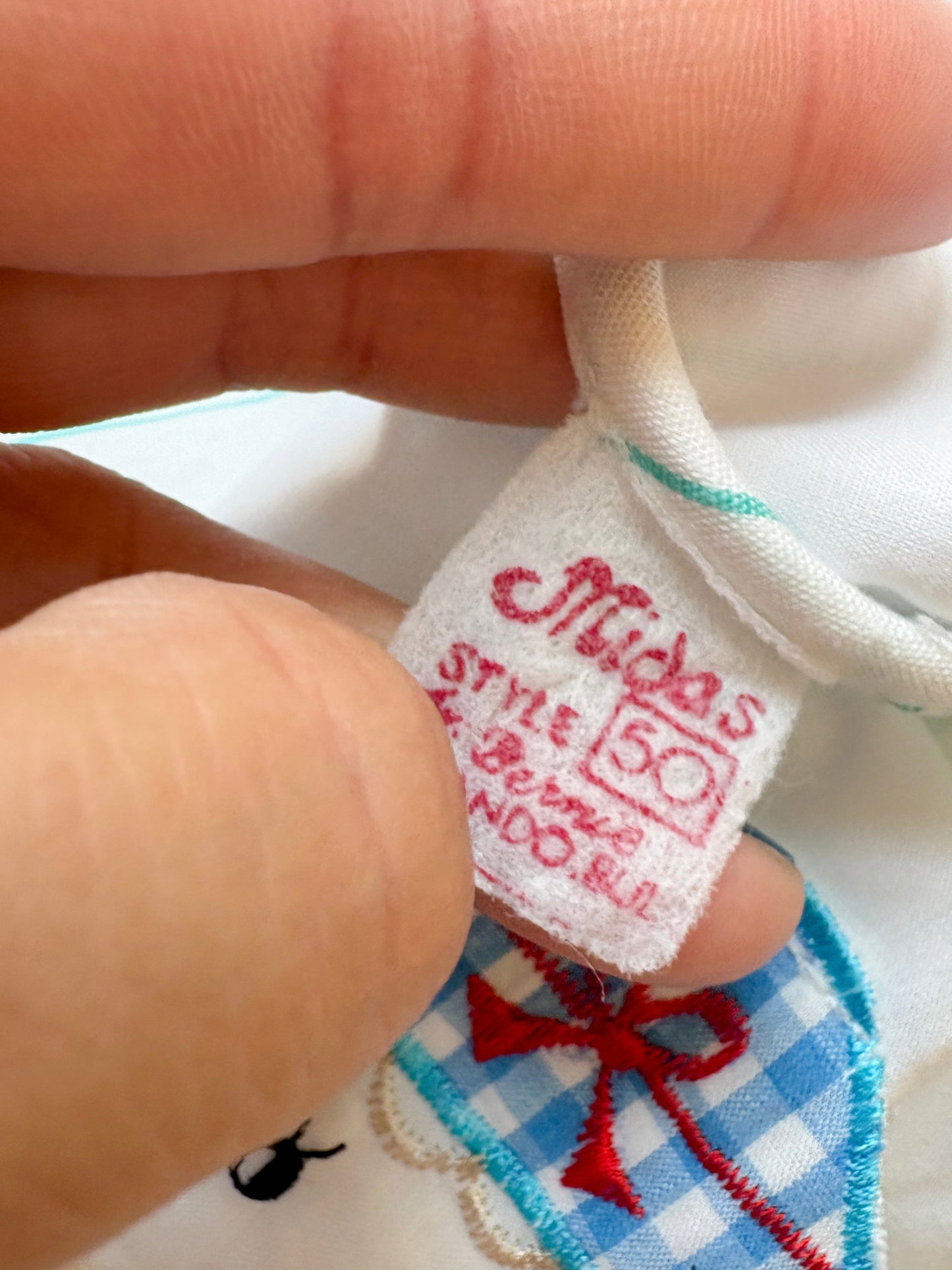 Vintage appliqué toddler dress/tunic.