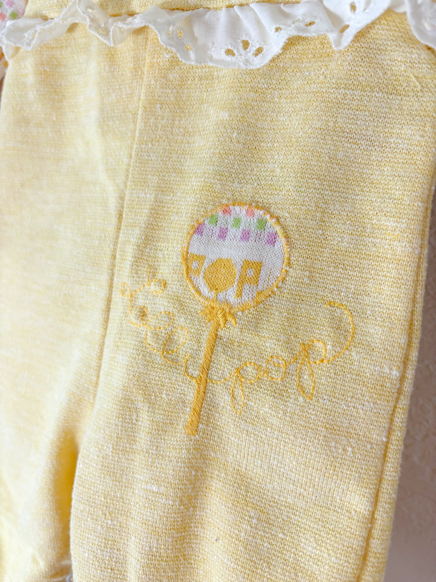 Vintage Healthtex Lollipop Baby romper + matching top set.