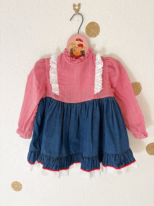 Vintage Youngland prairie toddler dress.