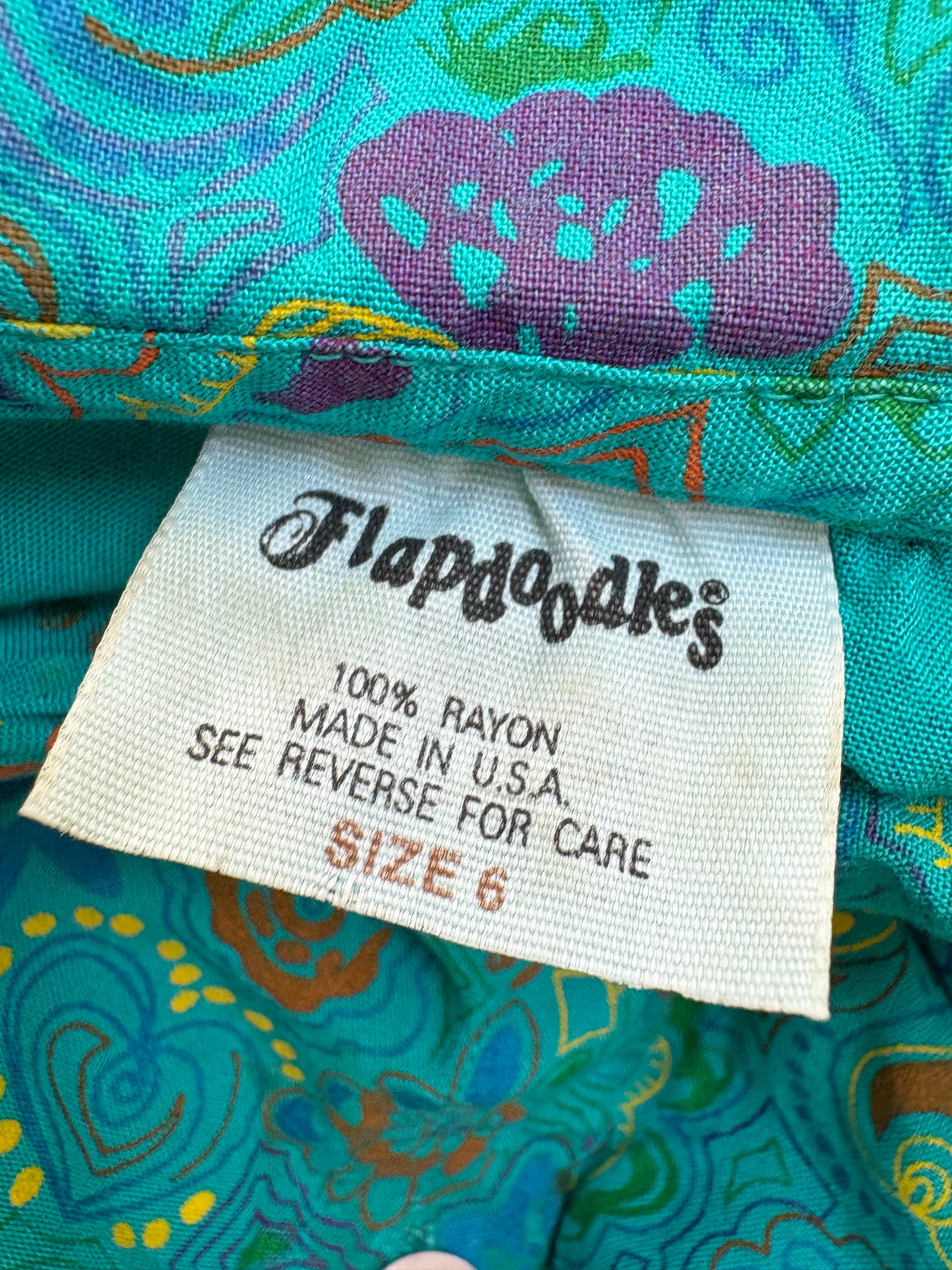 Vintage Flapdoodles AOP dress/tunic.