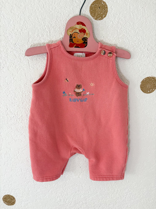 Vintage Gap baby cross stitch cotton romper.