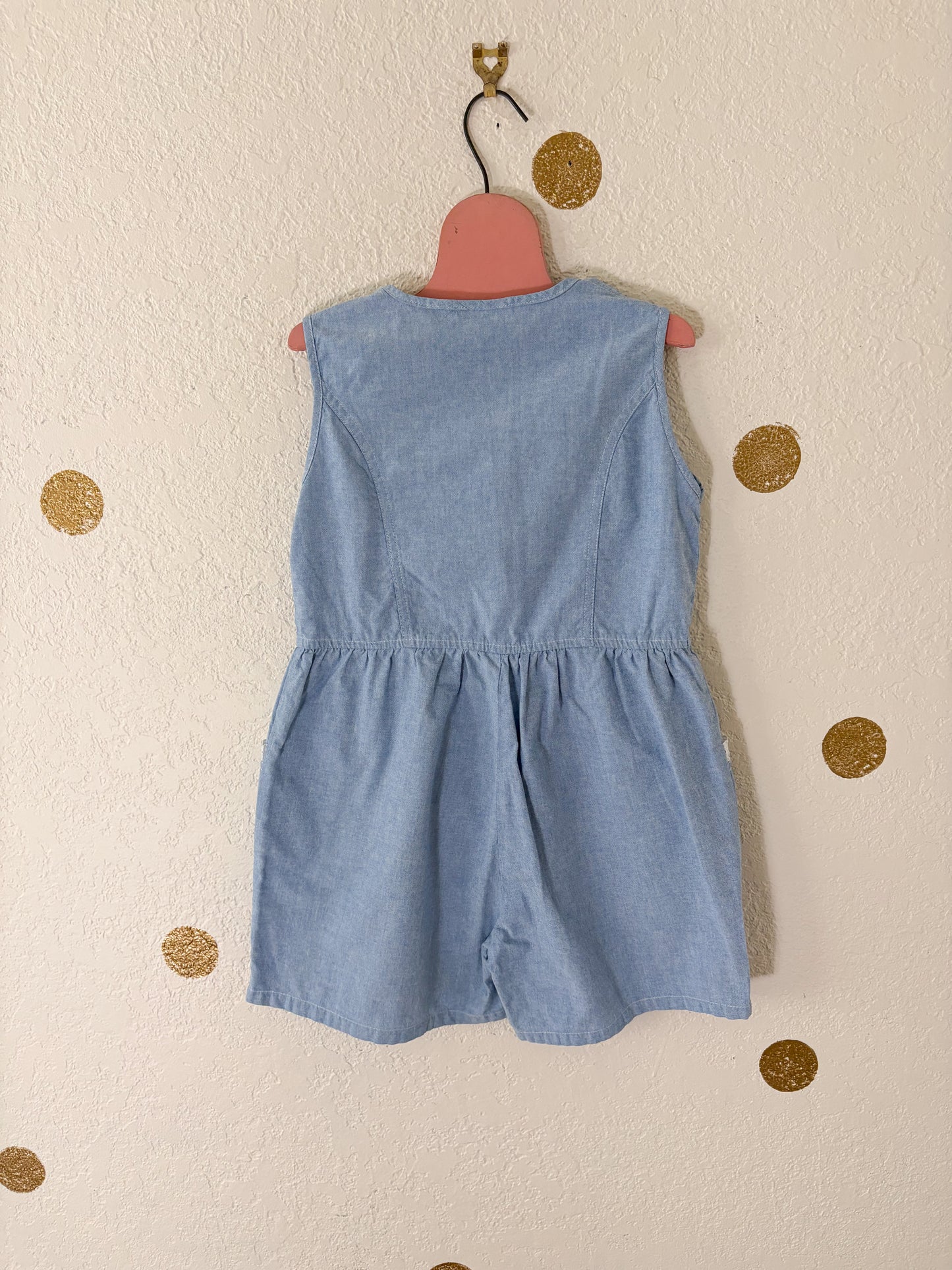 Vintage Fun Spirit chambray romper.