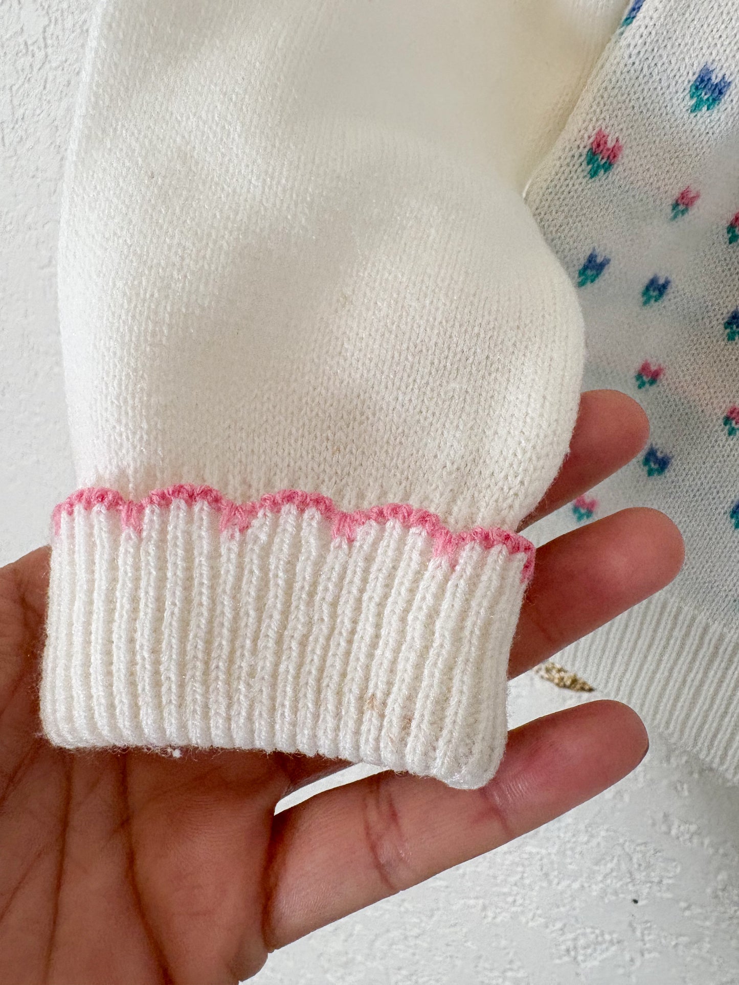 Unbranded vintage acrylic toddler sweater.