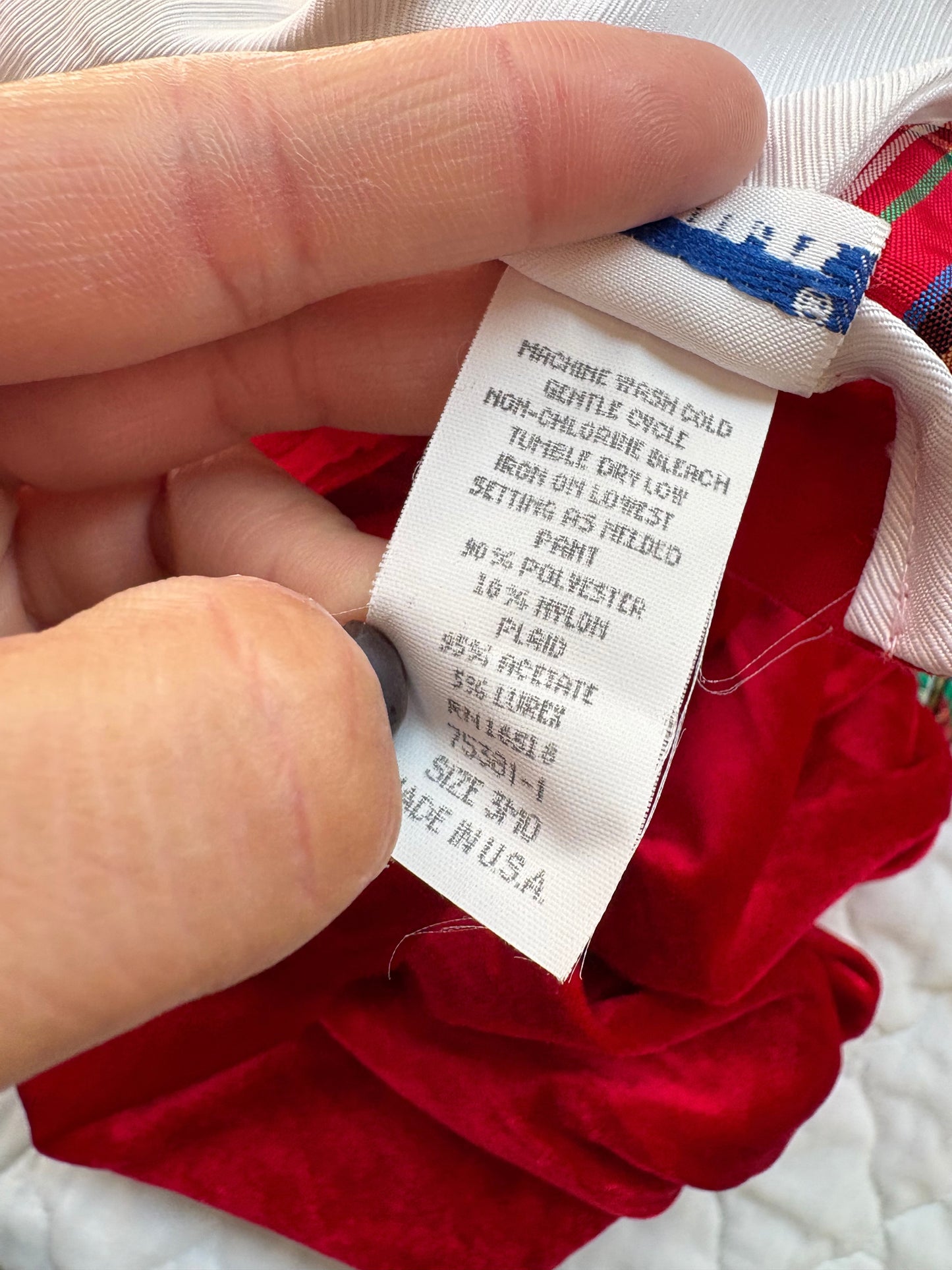 Vintage Thomas velour baby romper.