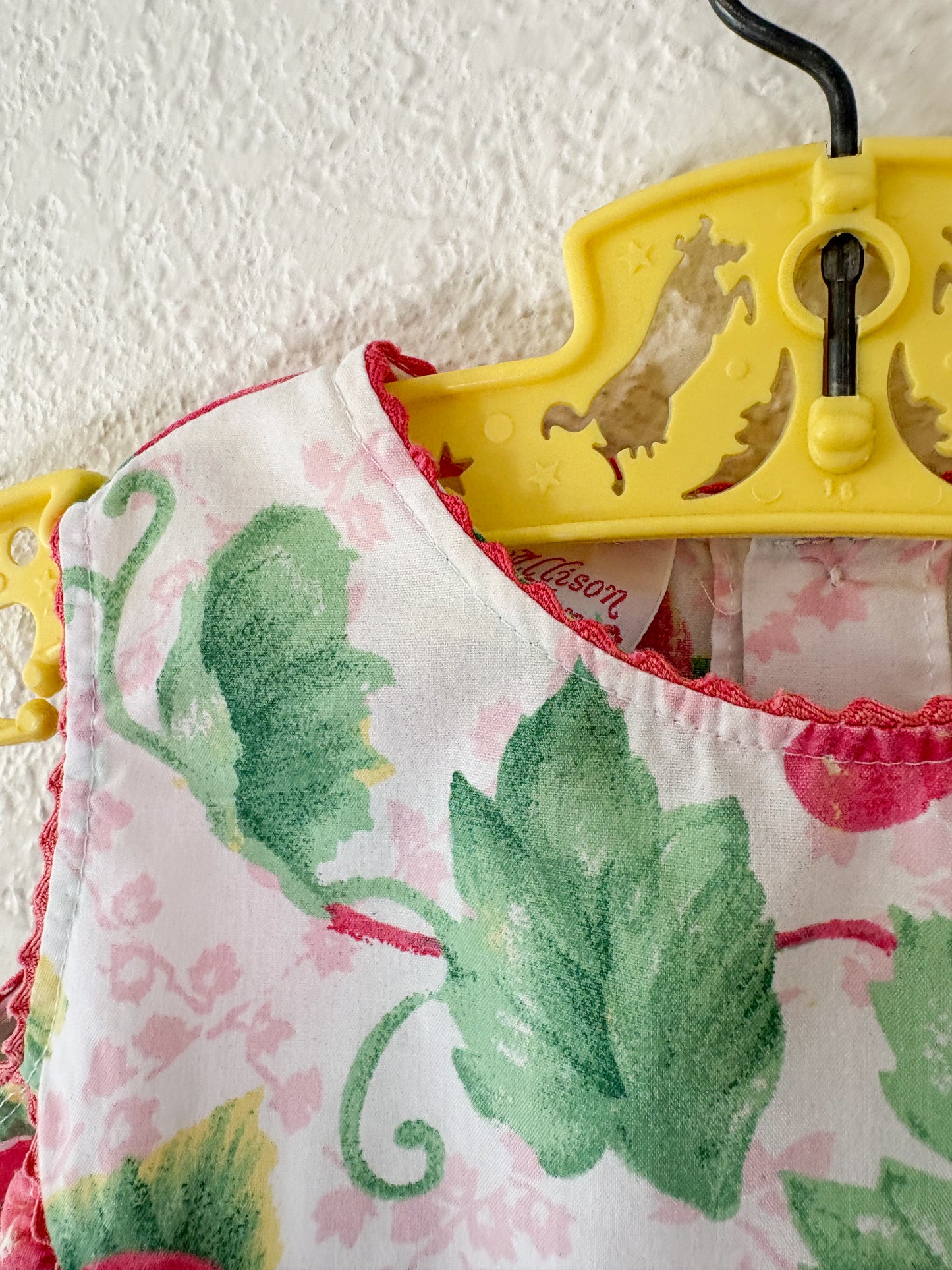 Vintage Allison Ann AOP cherries baby bubble.