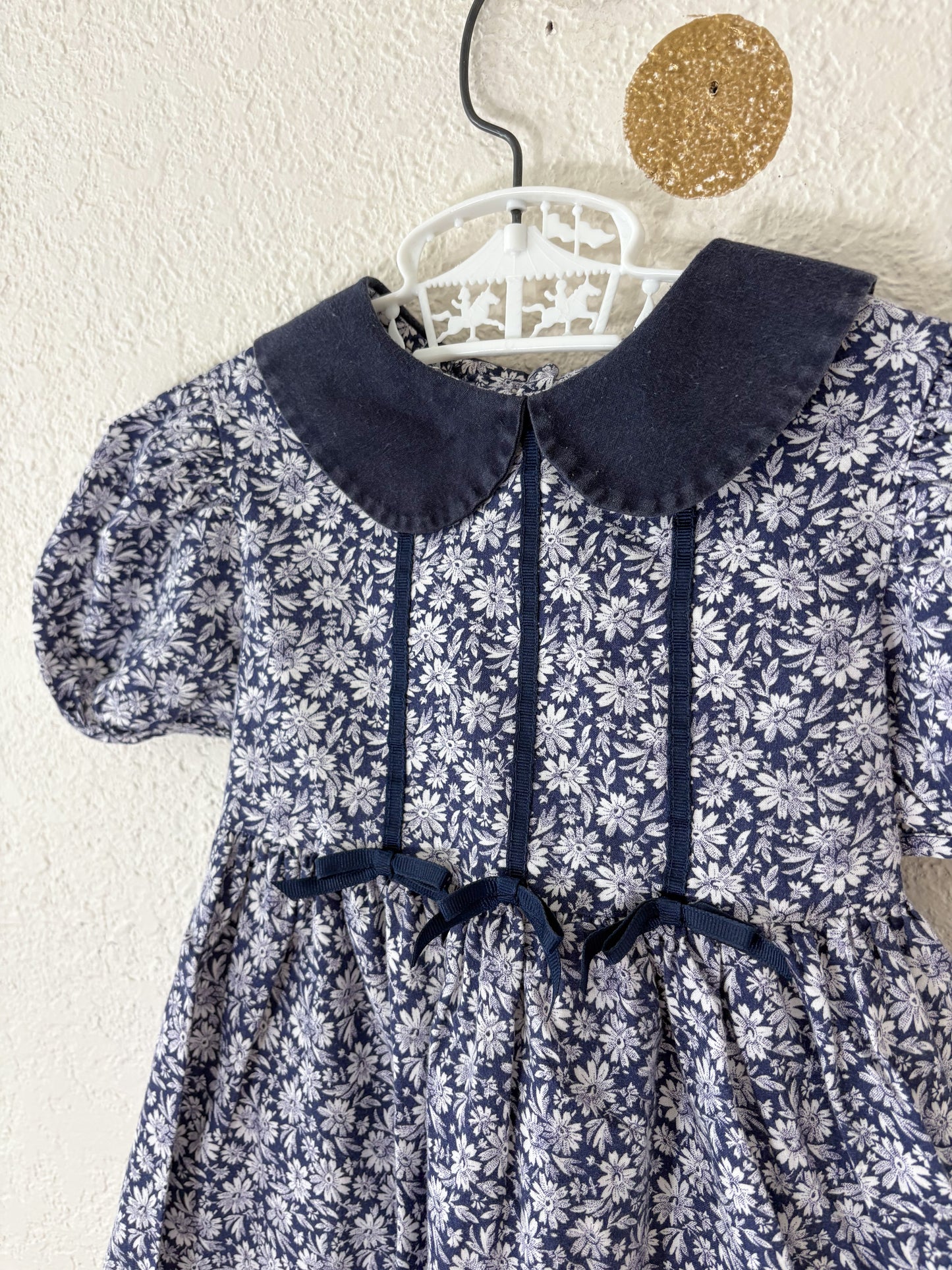 Vintage Bonnie Jean floral toddler dress.