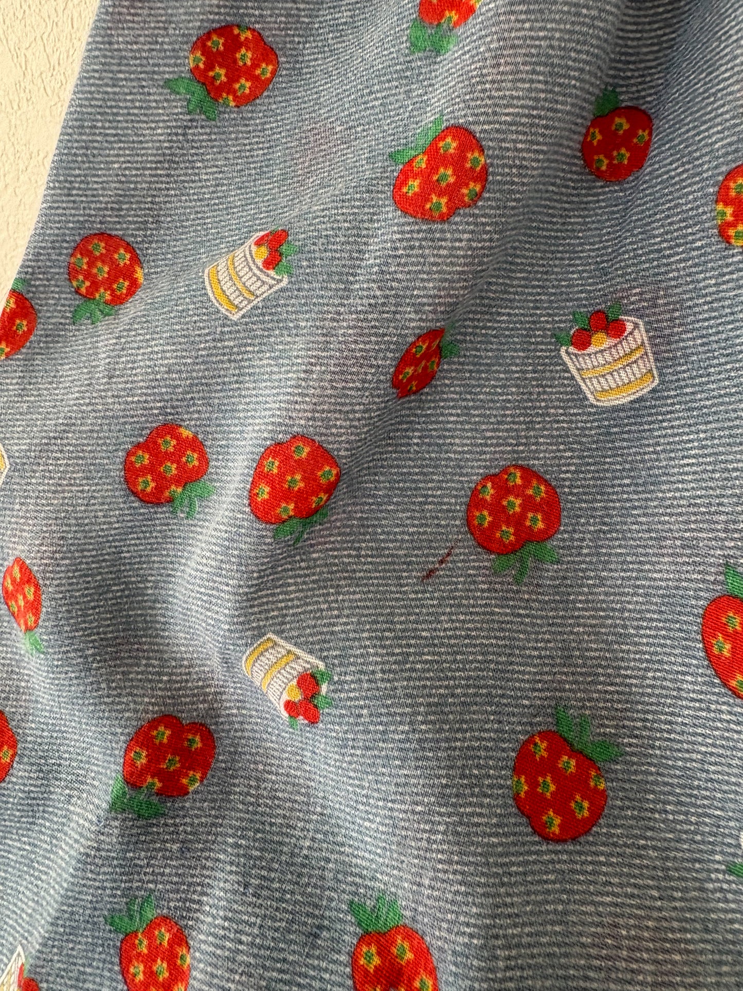 Homemade vintage AOP Apple toddler dress.