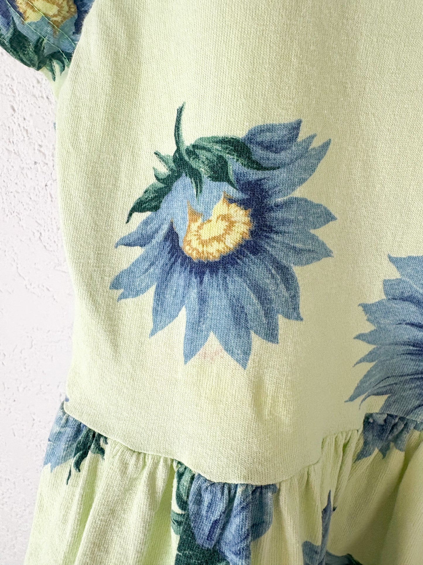 Vintage Cotton Fields USA AOP floral dress.