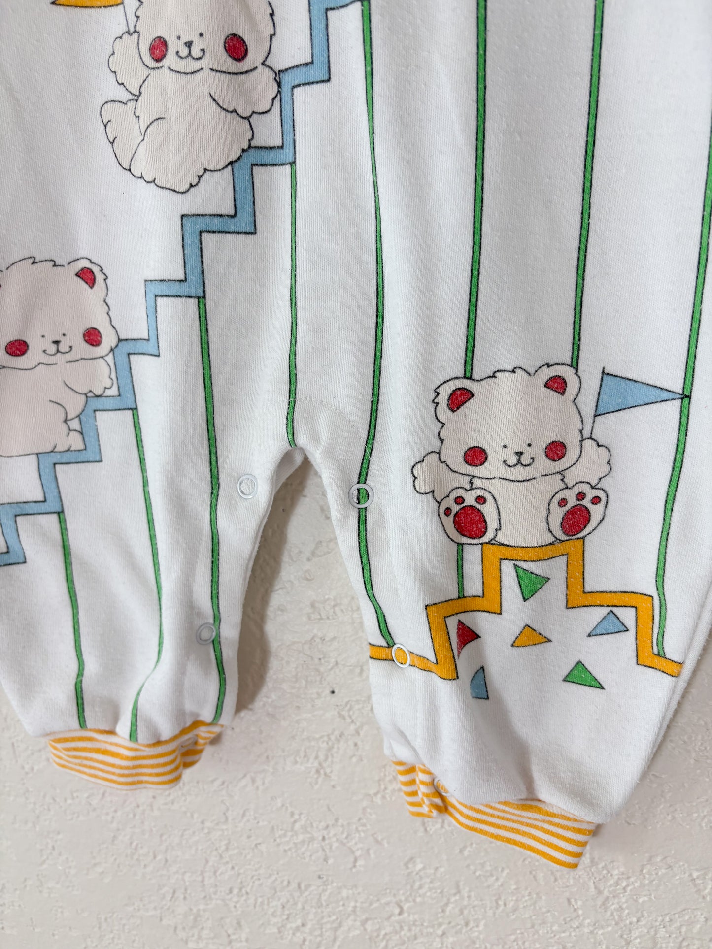 Vintage Small Stars baby romper.