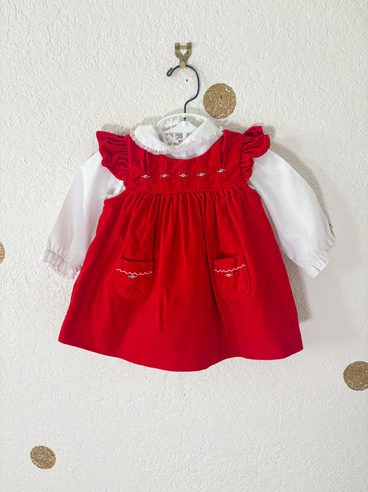 Unbranded vintage pinafore baby dress.