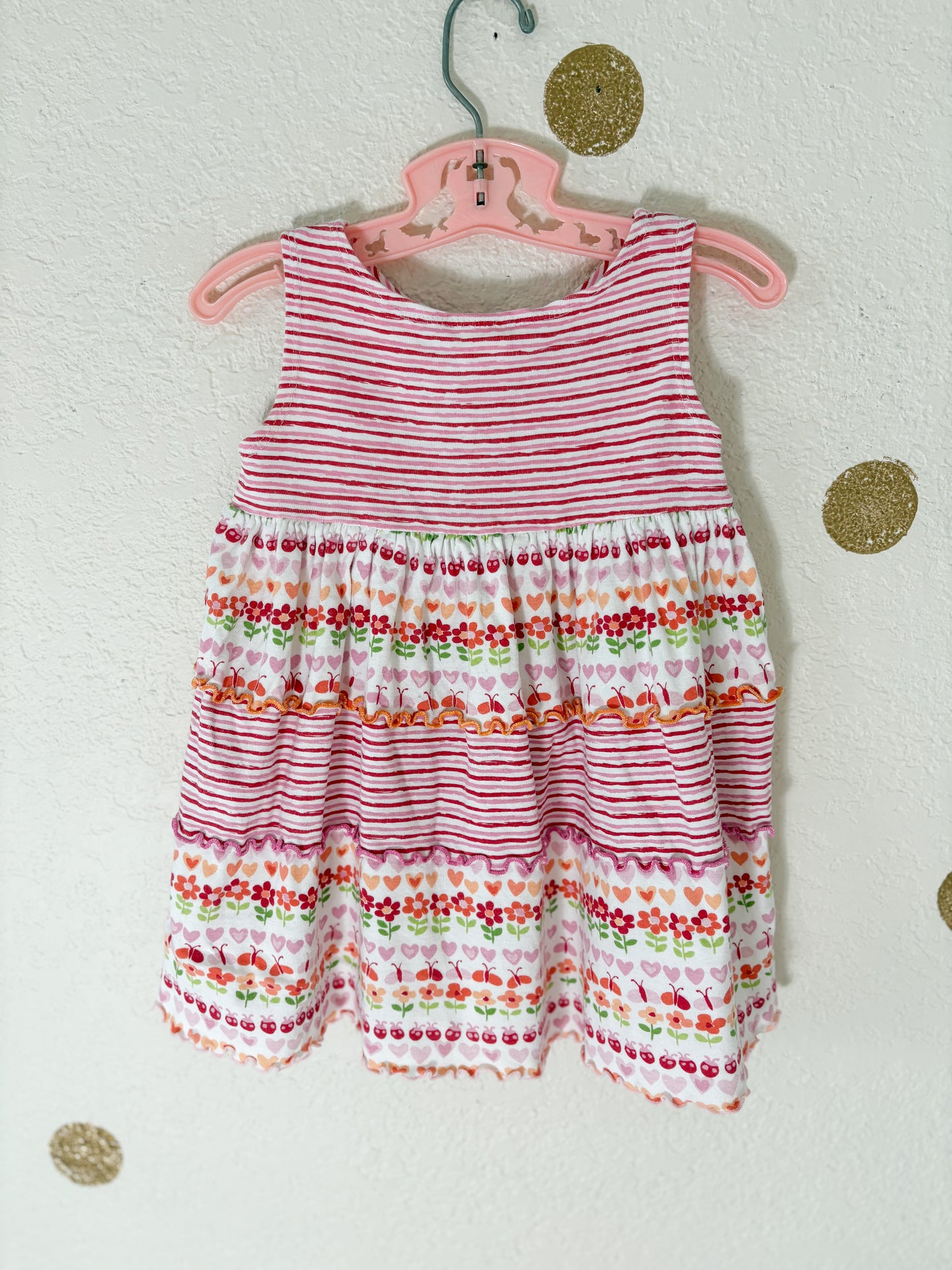 y2k Sweet Potatoes toddler floral jumper.