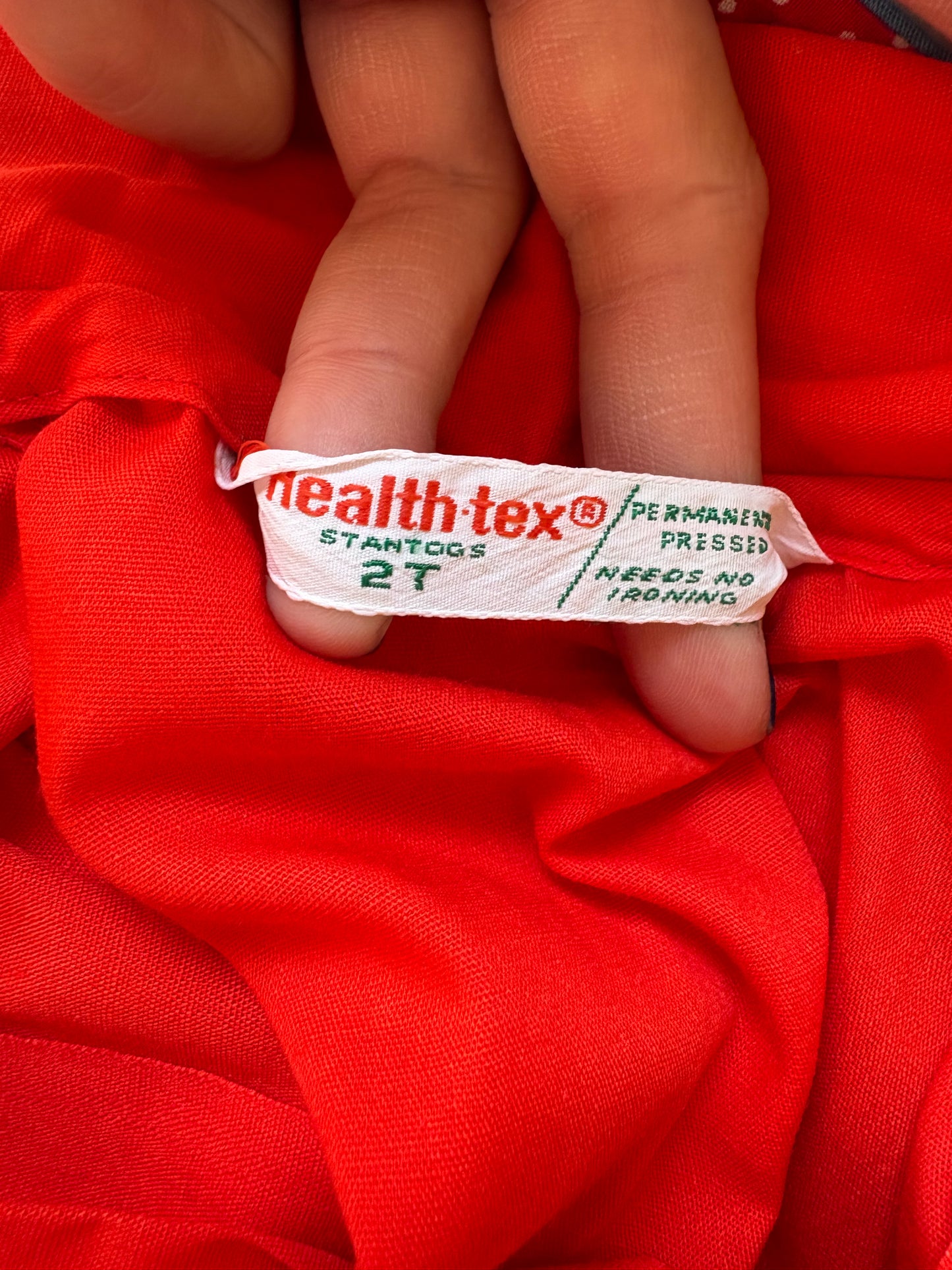 Vintage Healthtex baby romper + matching top set.