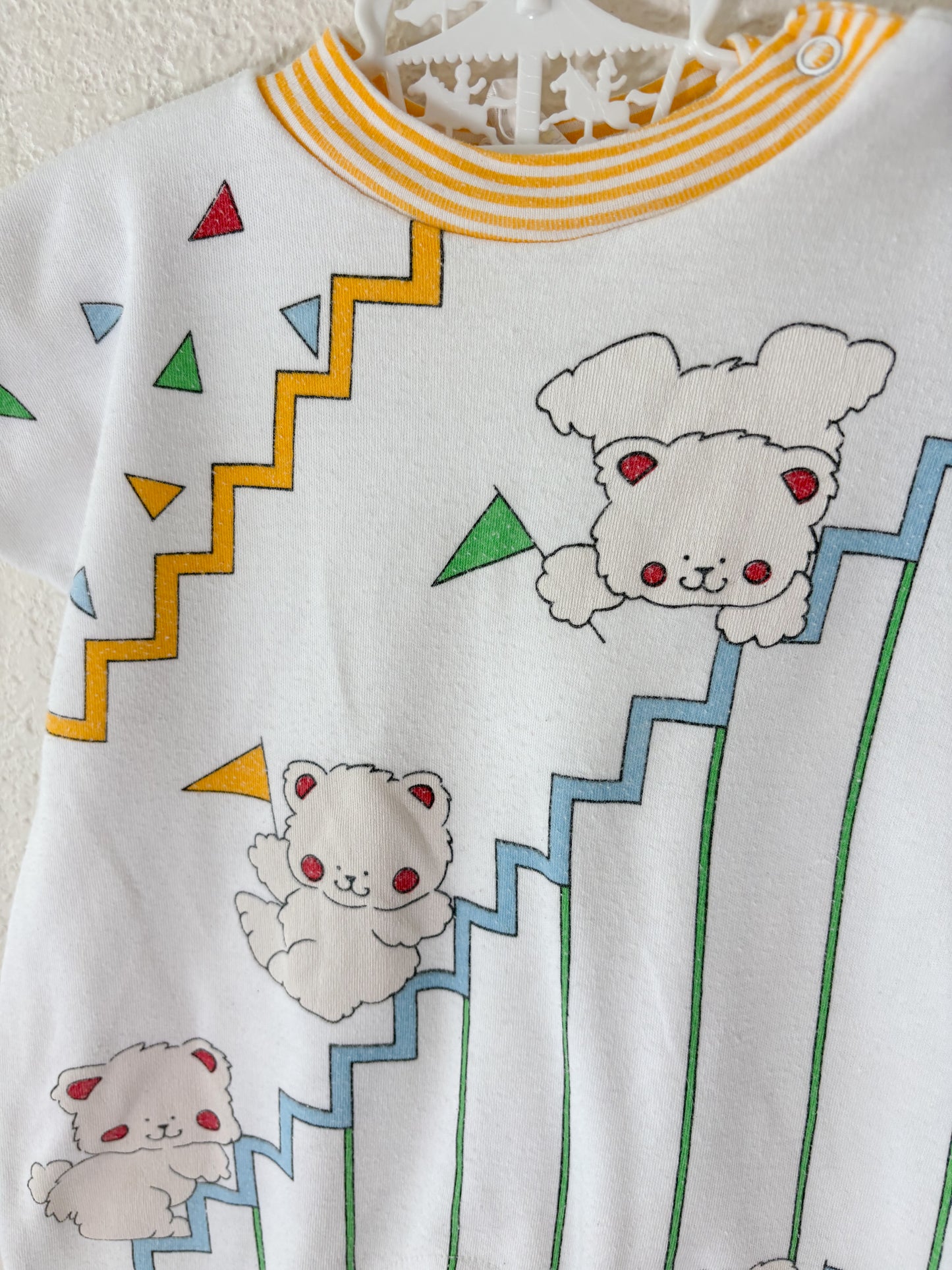 Vintage Small Stars baby romper.